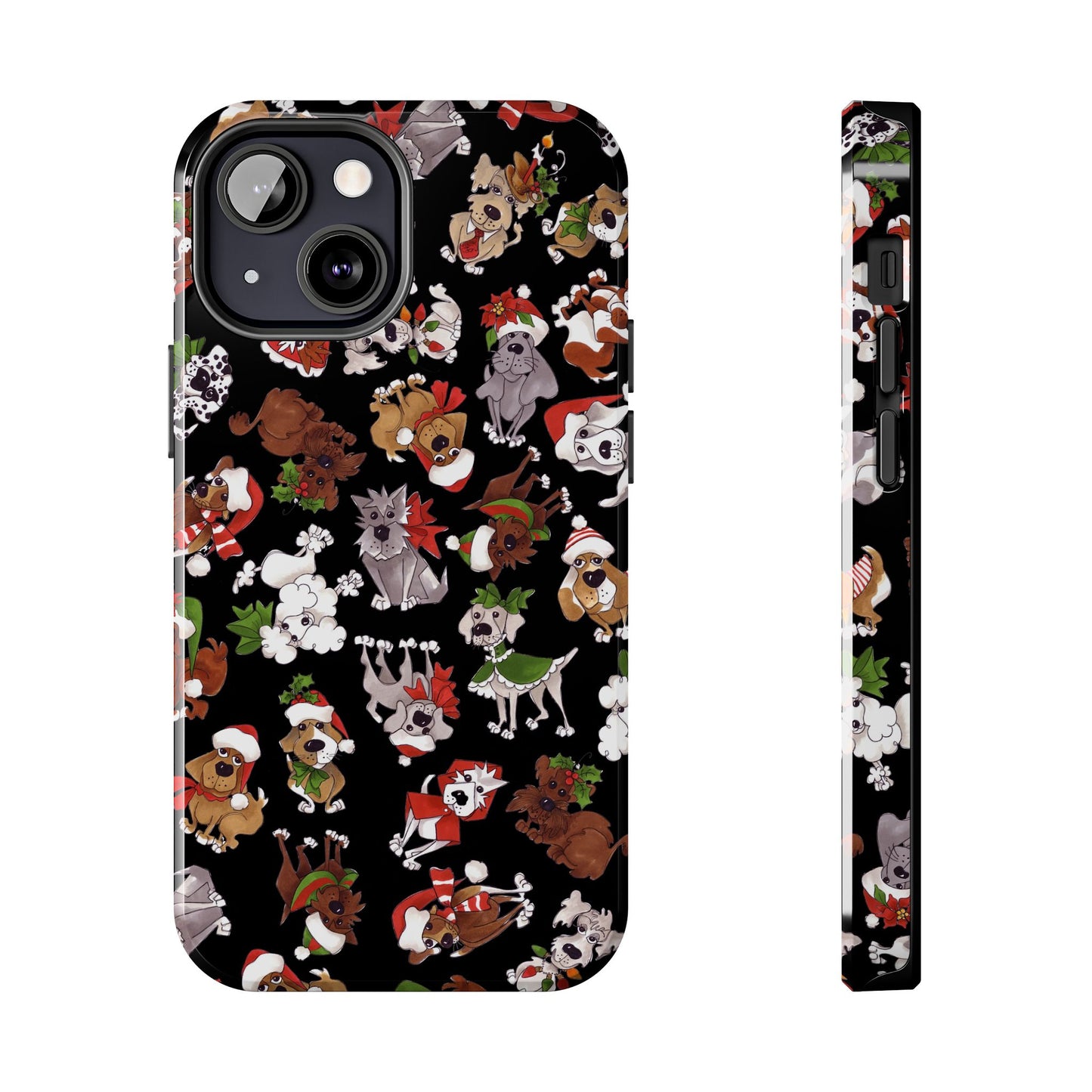 Doggie Toss Black Phone Case