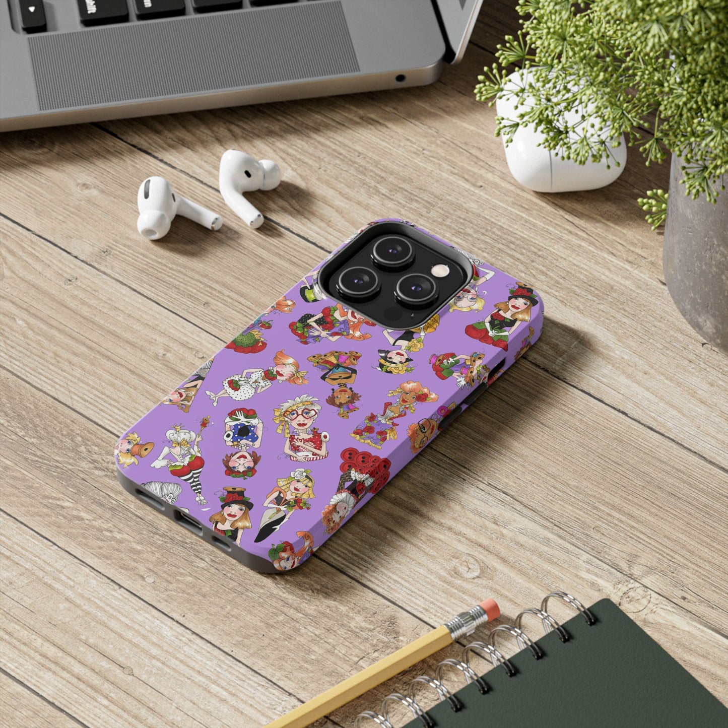Curious Toss Purple Phone Case