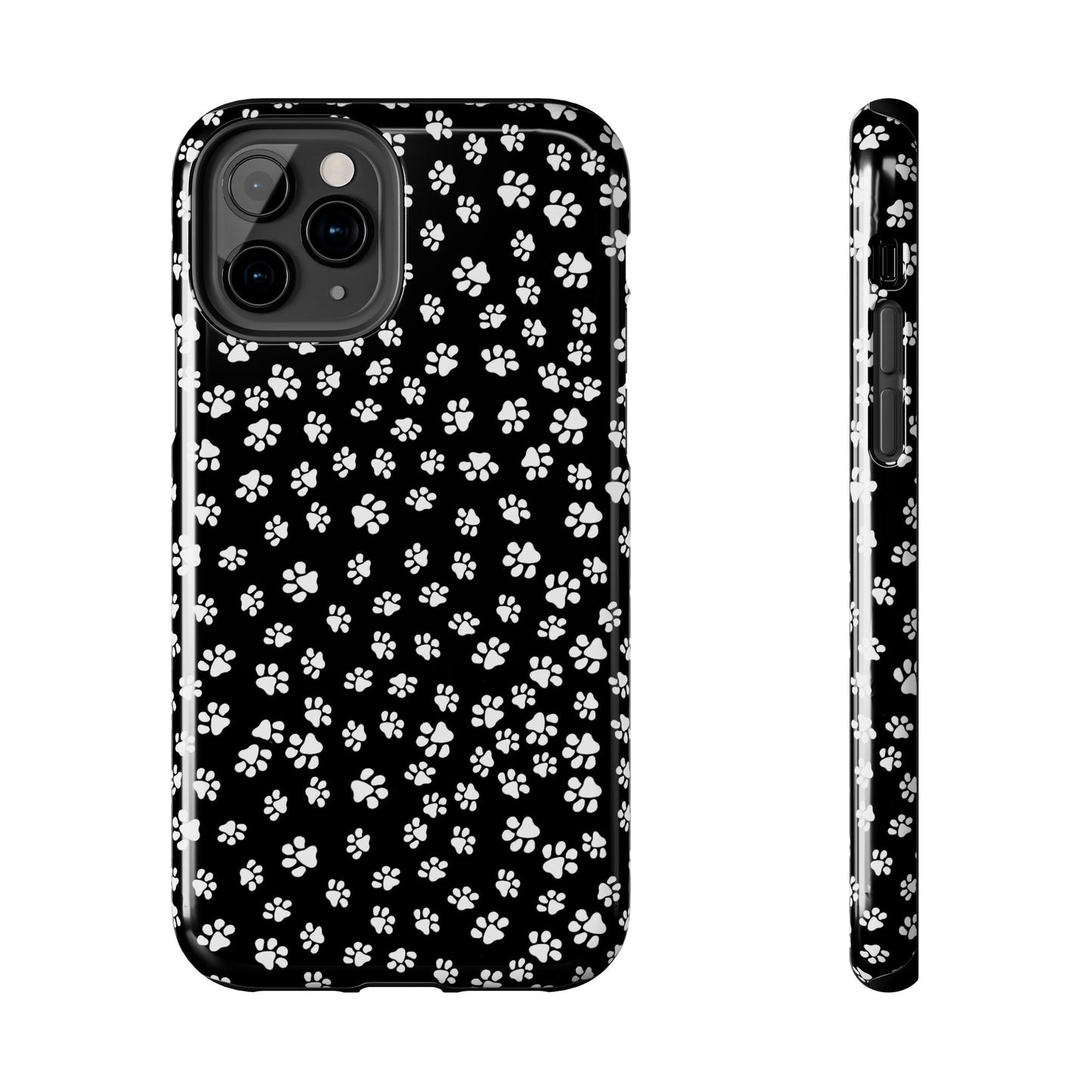 Little Paws Black / White Phone Case