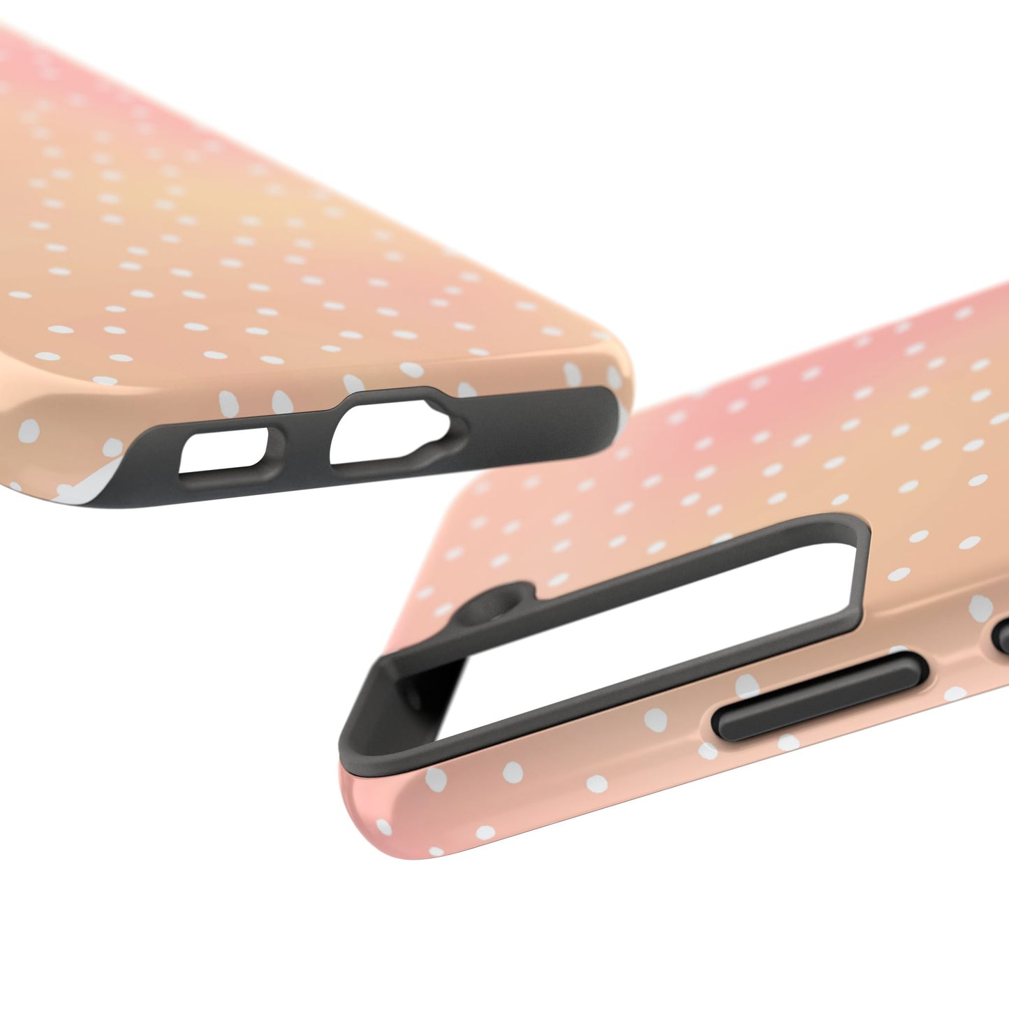 Dinky Dots Peach / White Phone Case