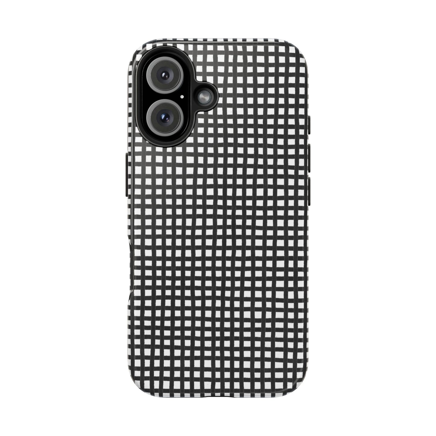 Chipper Check Black / White Phone Case