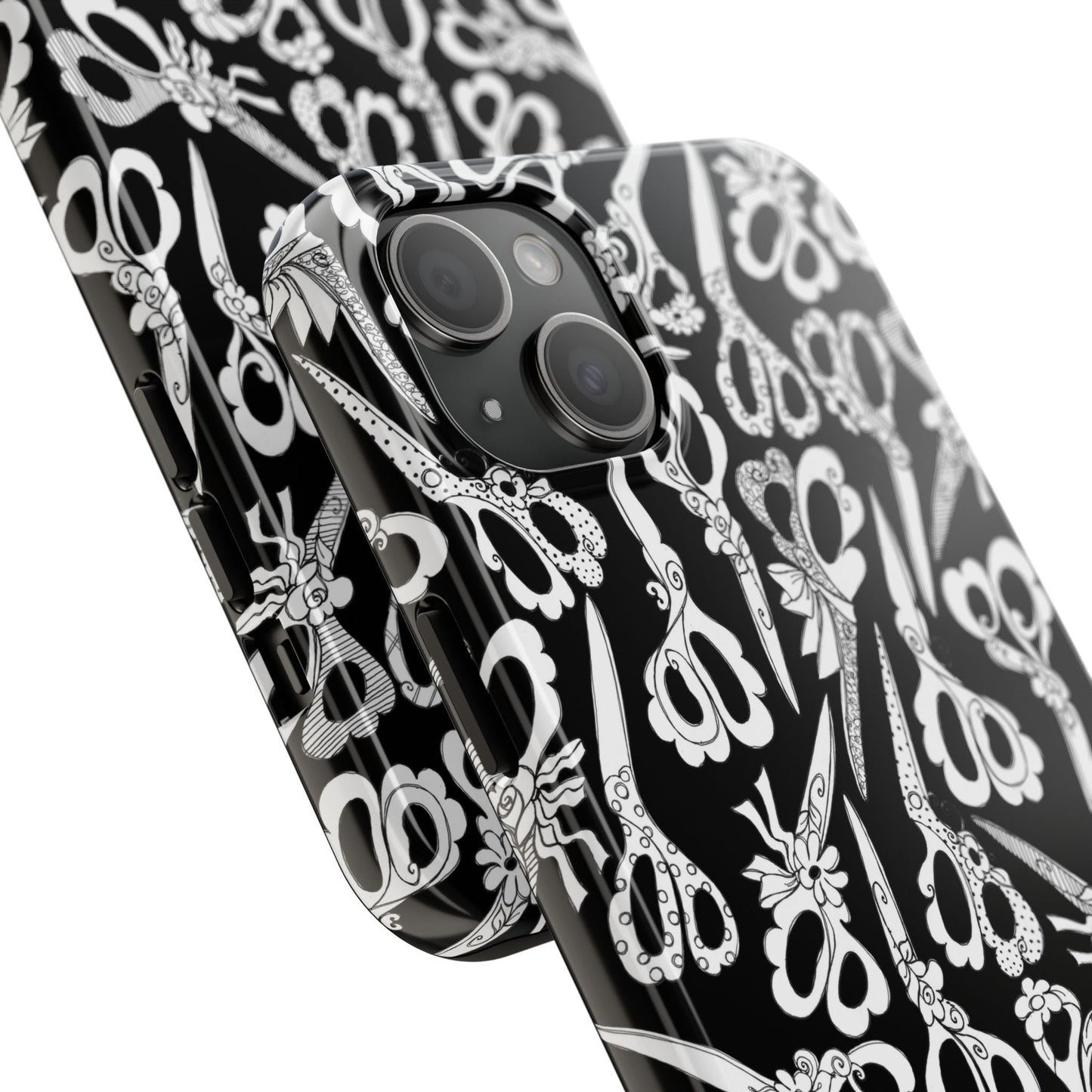 Scissor Blizzard Black Phone Case