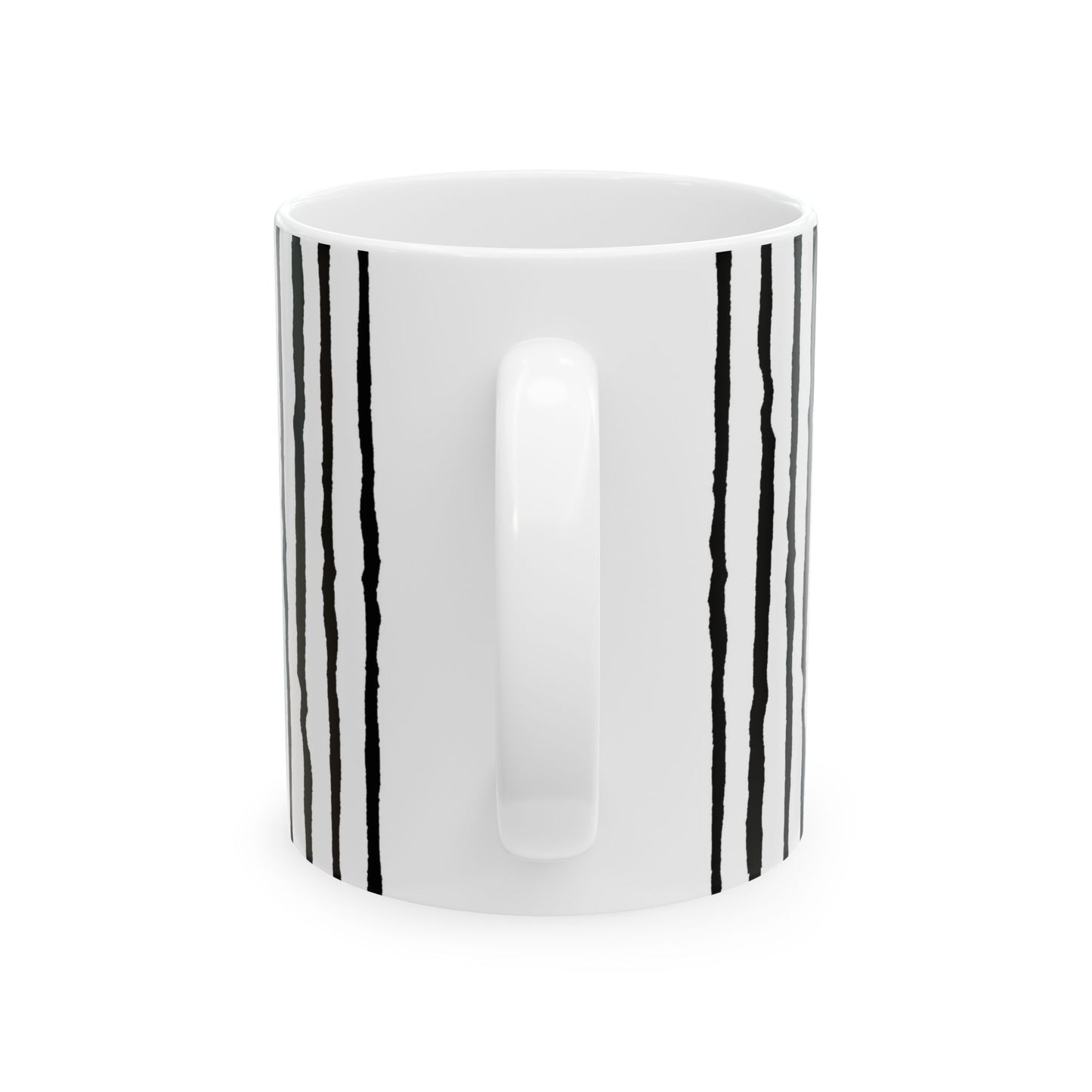 Sorta Stripe White / Black Cup