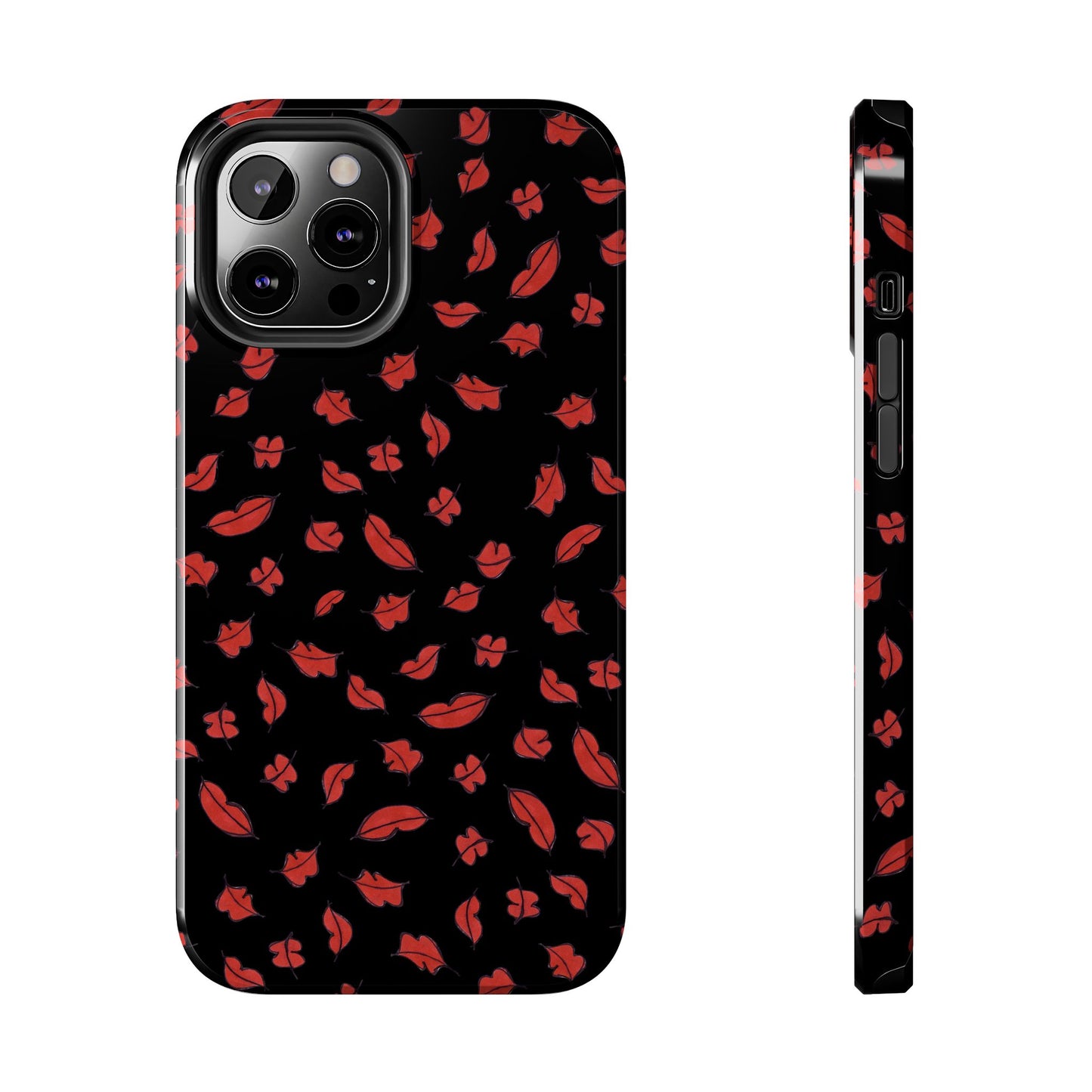 Autumn Lips Black Phone Case