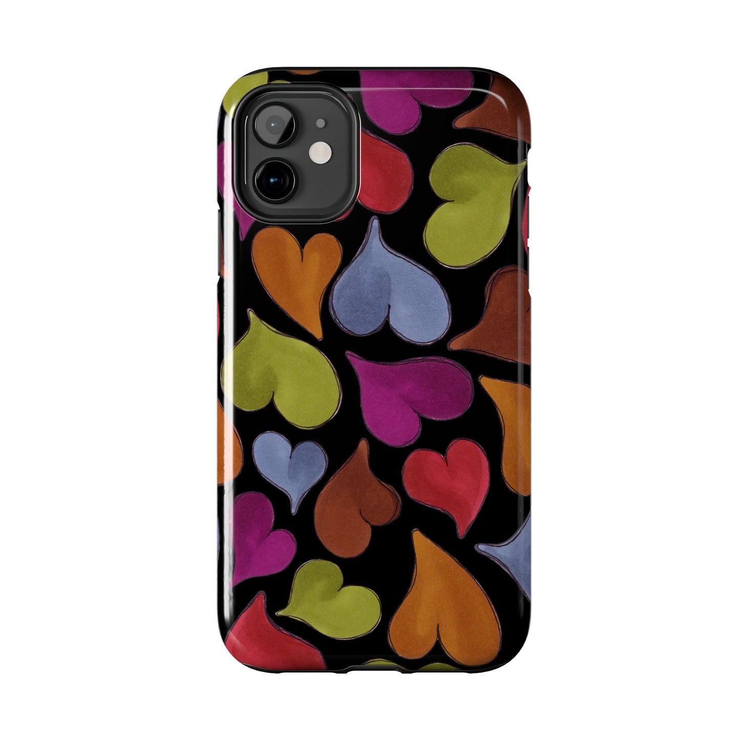 Big Hearted Black Phone Case