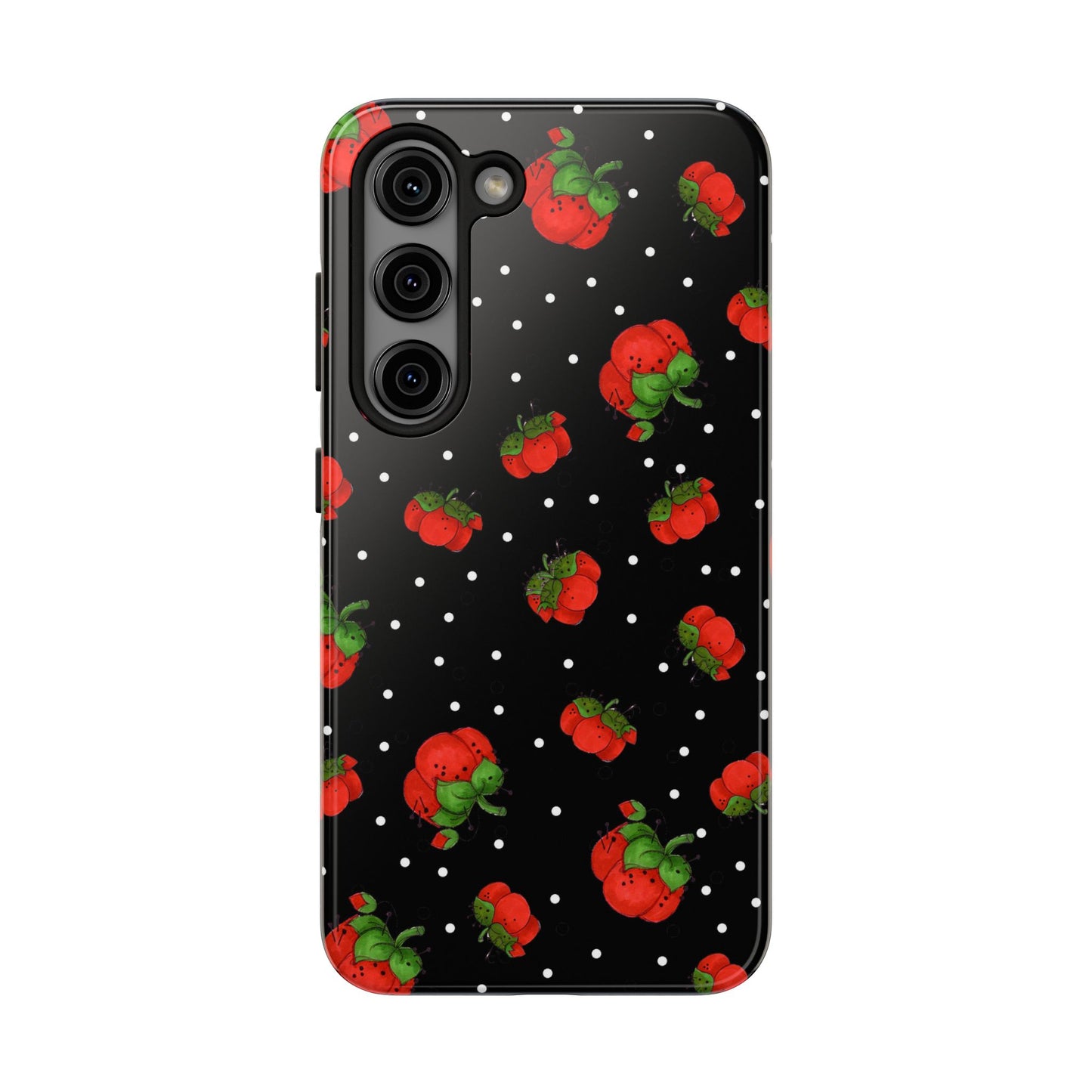 Pin Dots Black Phone Case