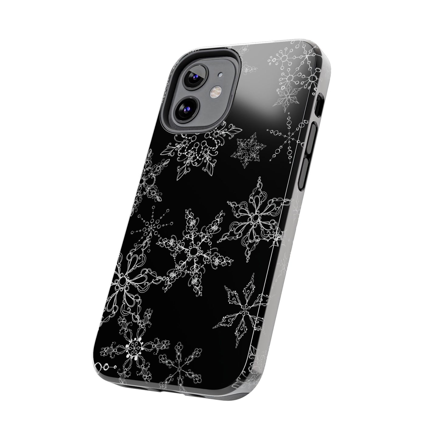 Random Flakes Black Phone Case