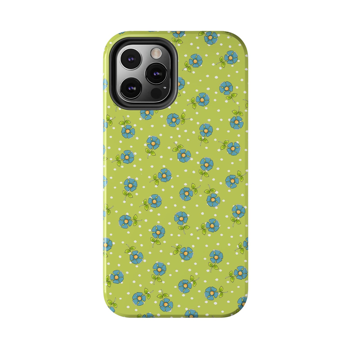 Daisy Dots Green Phone Case