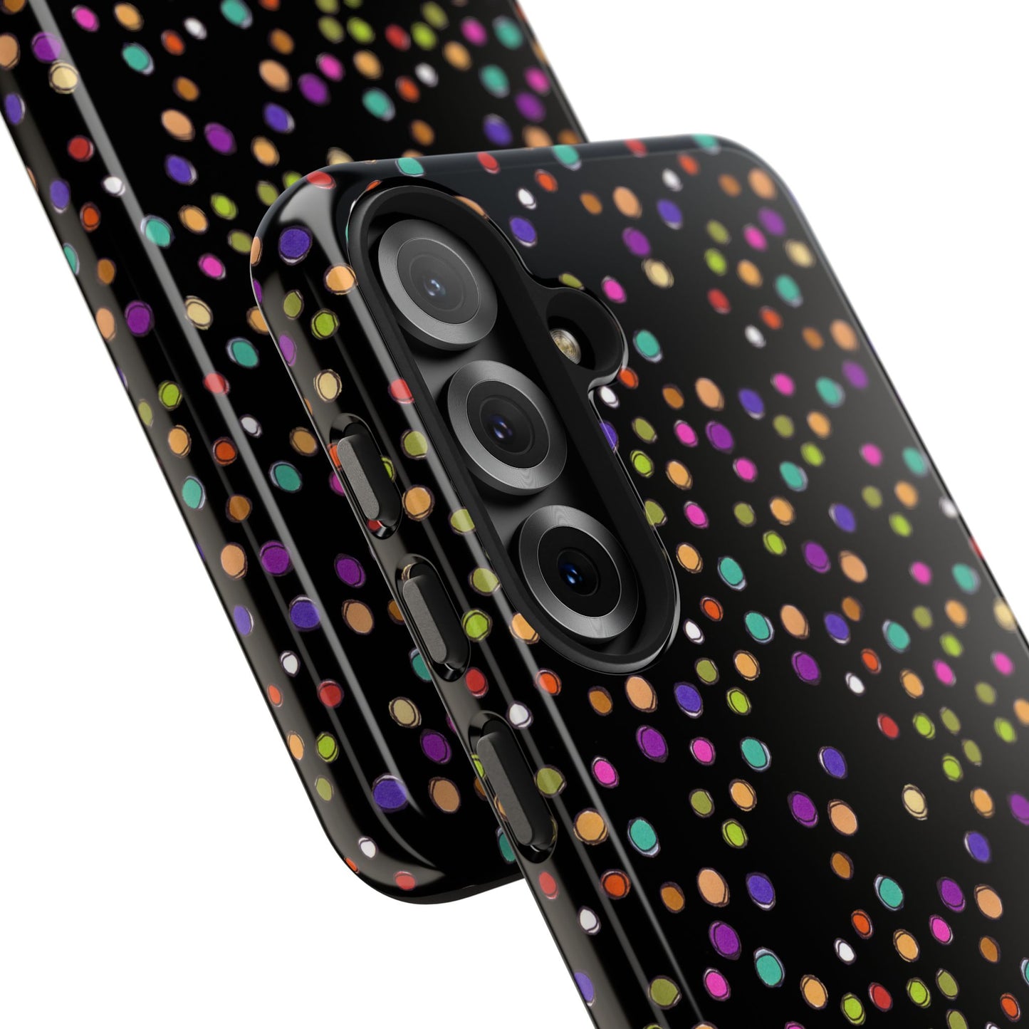 Dog Dots Black Phone Case