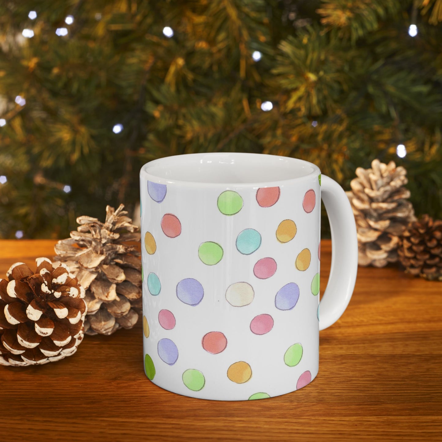 Happy Dots White Cup