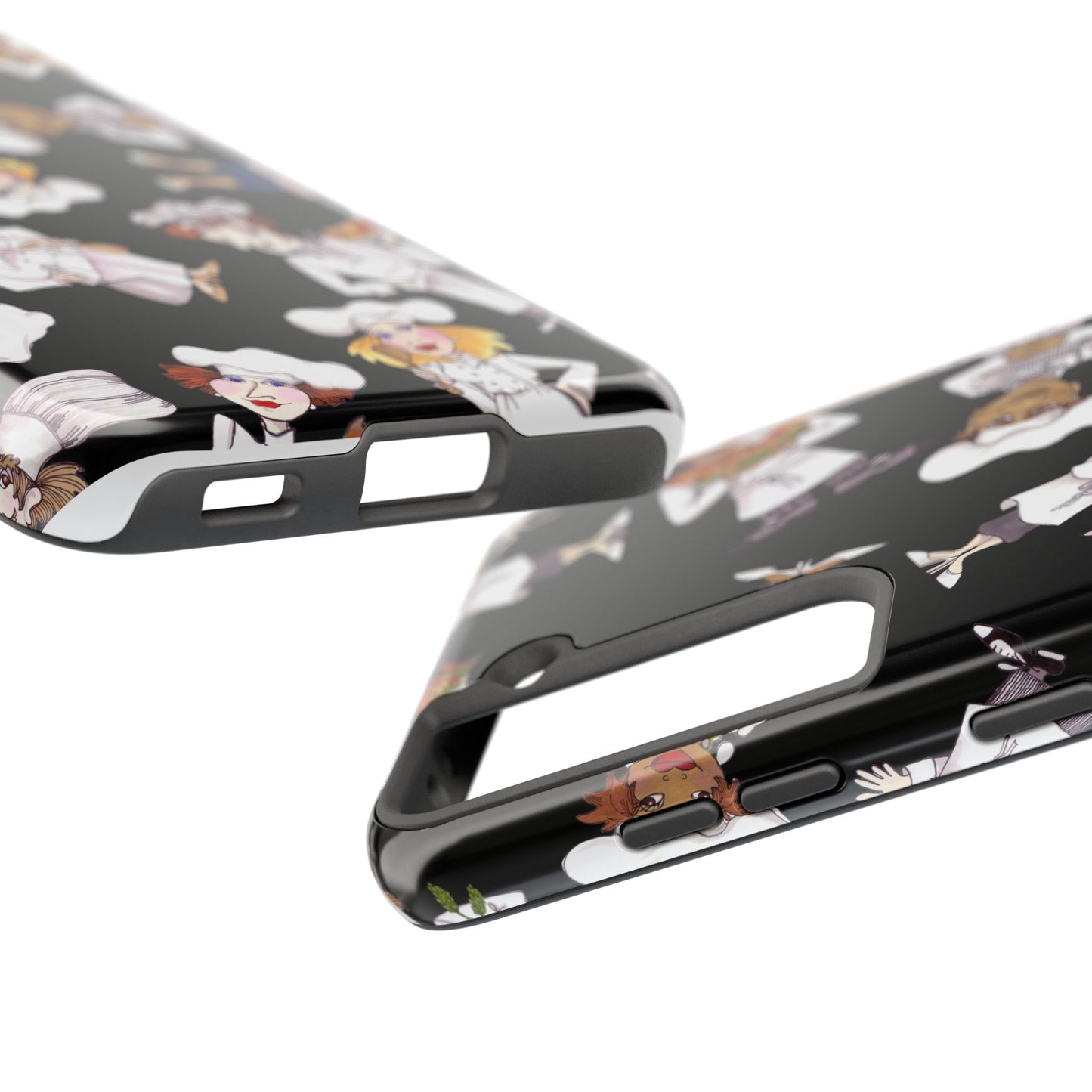 Tossed Chefs Black Phone Case