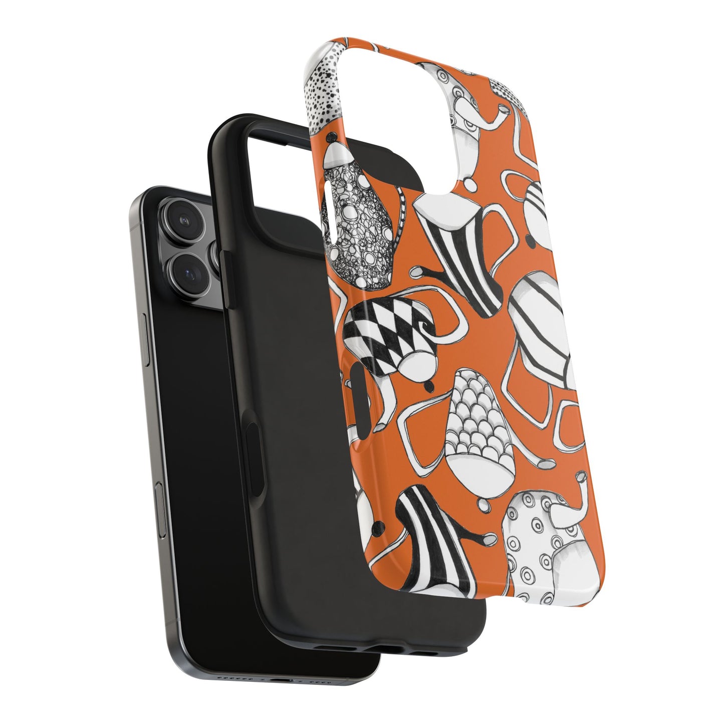 Coffee, Tea Anyone? Orange Phone Case