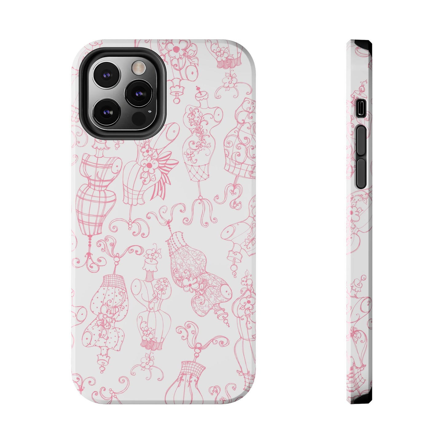 Mannequinique White / Pink Phone Case