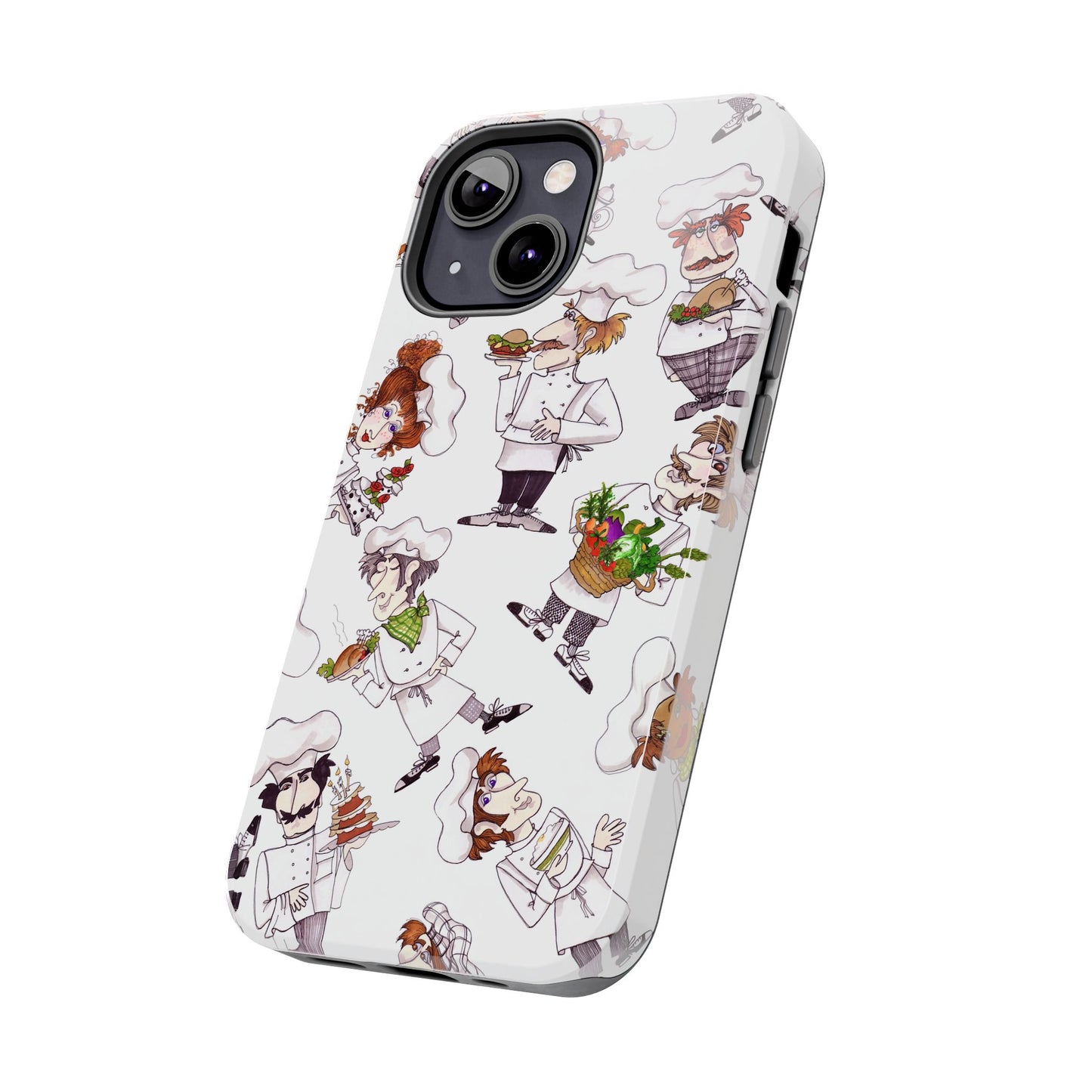 Tossed Chefs White Phone Case