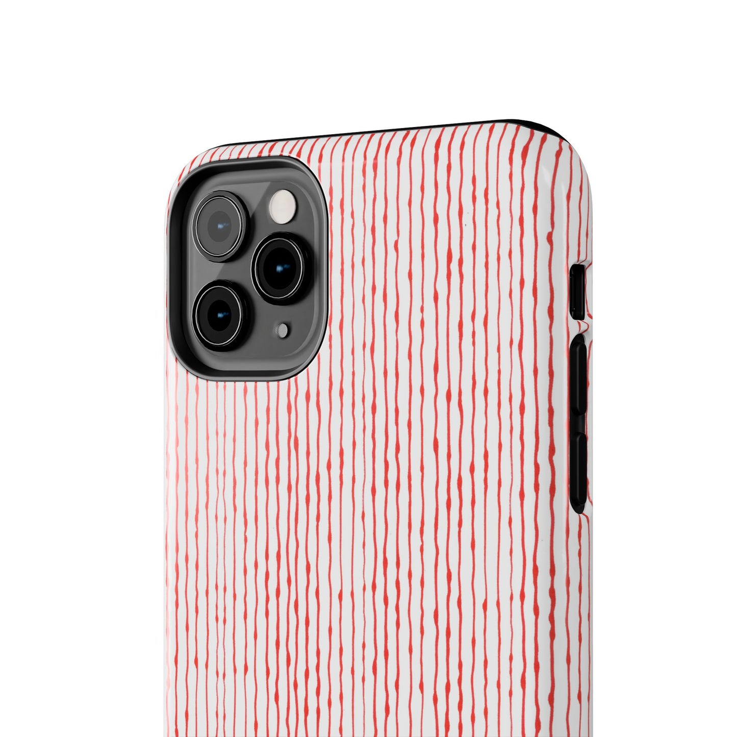 Faux Seersucker White / Red Phone Case