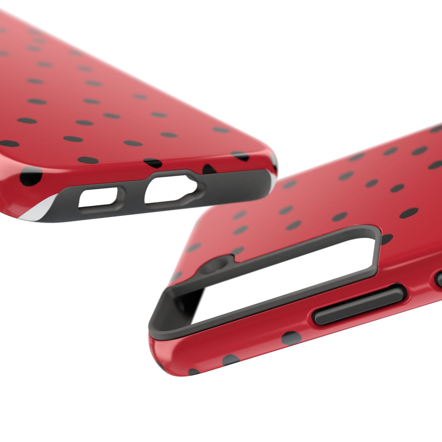 Dinky Dots Red / Black Phone Case