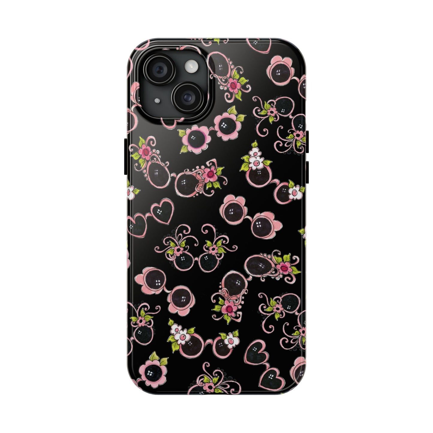 Tossed Shades Black Phone Case