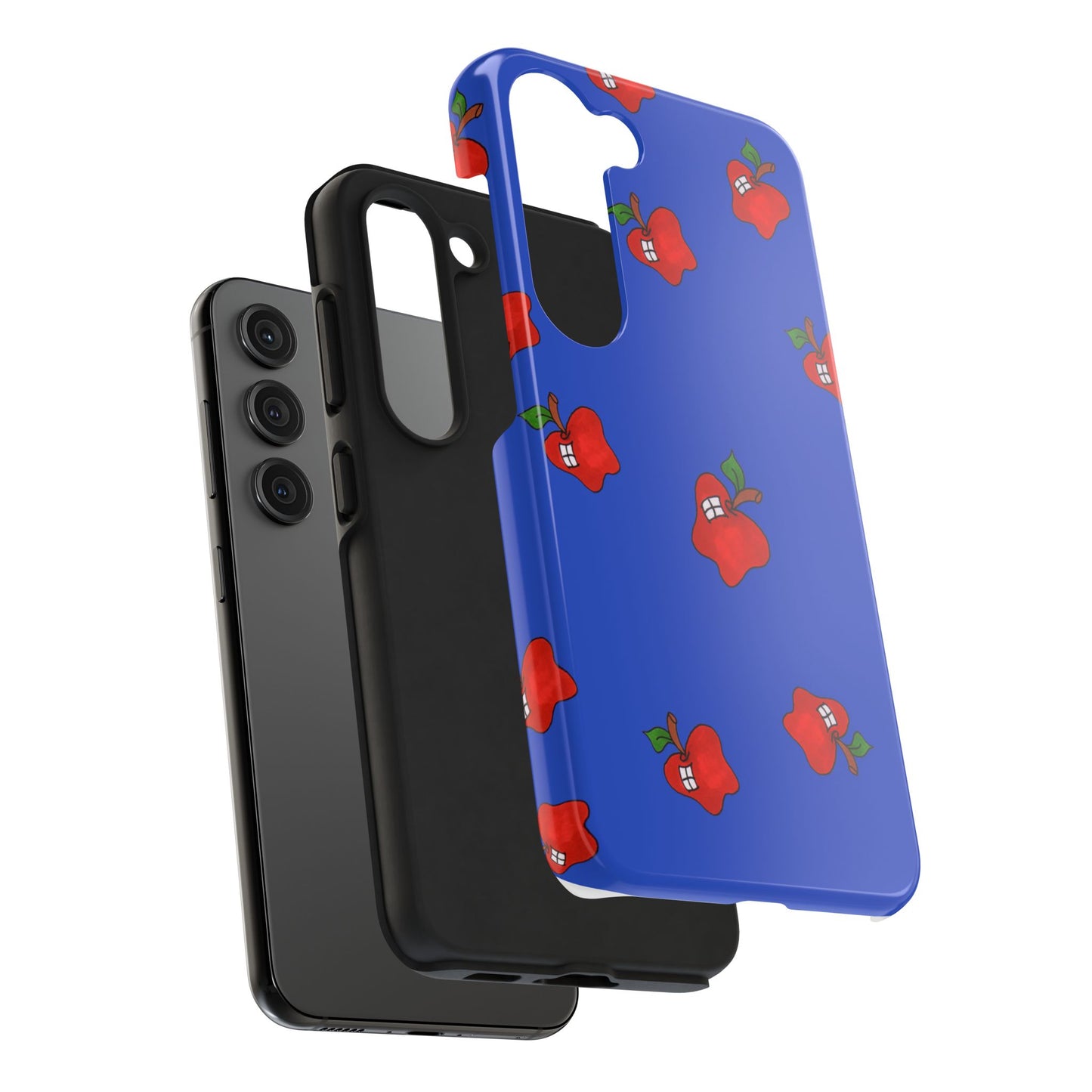 Flying Apples Blue Phone Case
