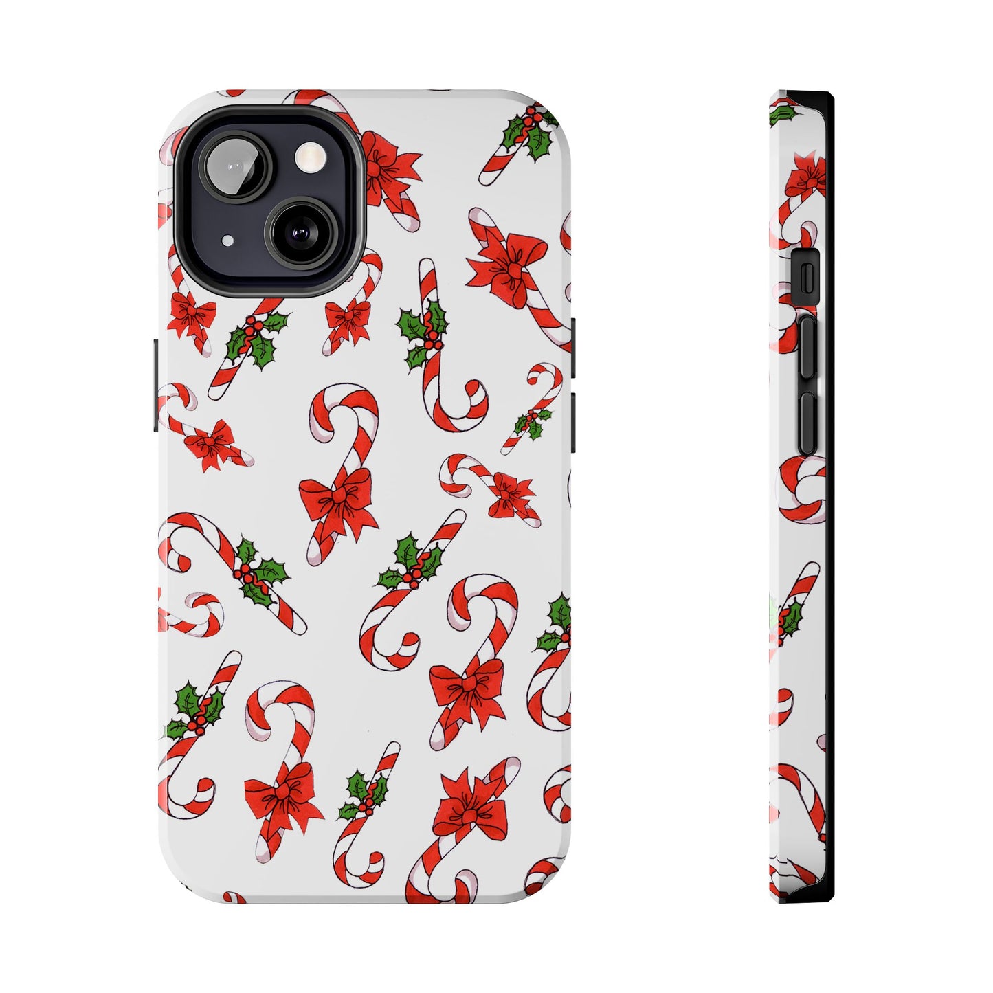 Candy Cane Crowd White Phone Case
