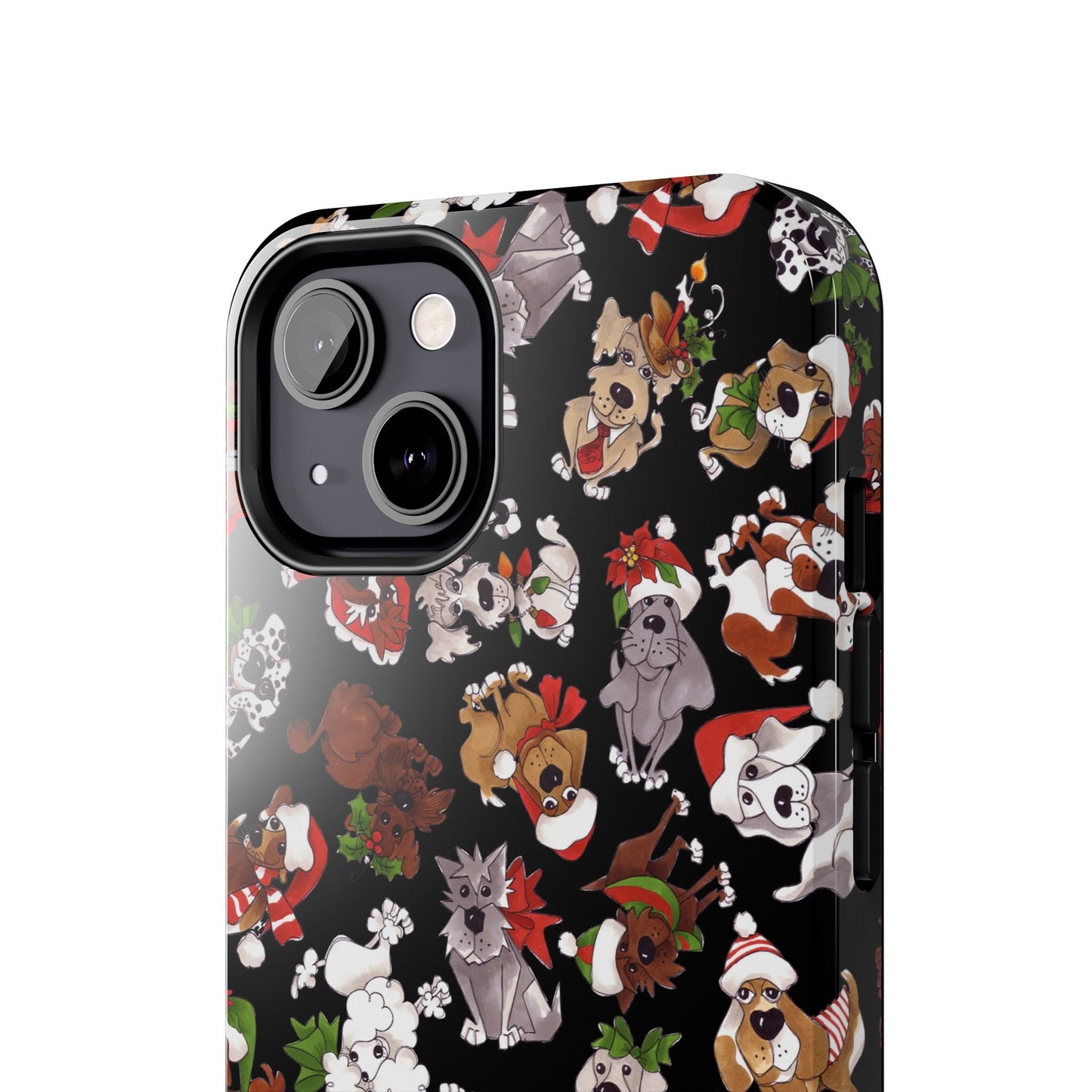 Doggie Toss Black Phone Case