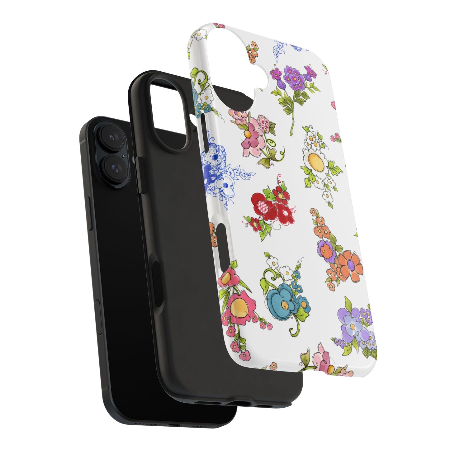 Mixed Bouquets White Phone Case