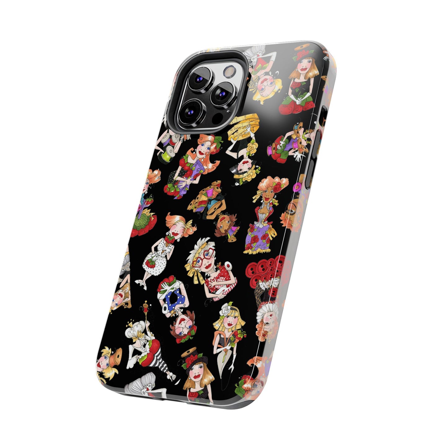 Curious Toss Black Phone Case