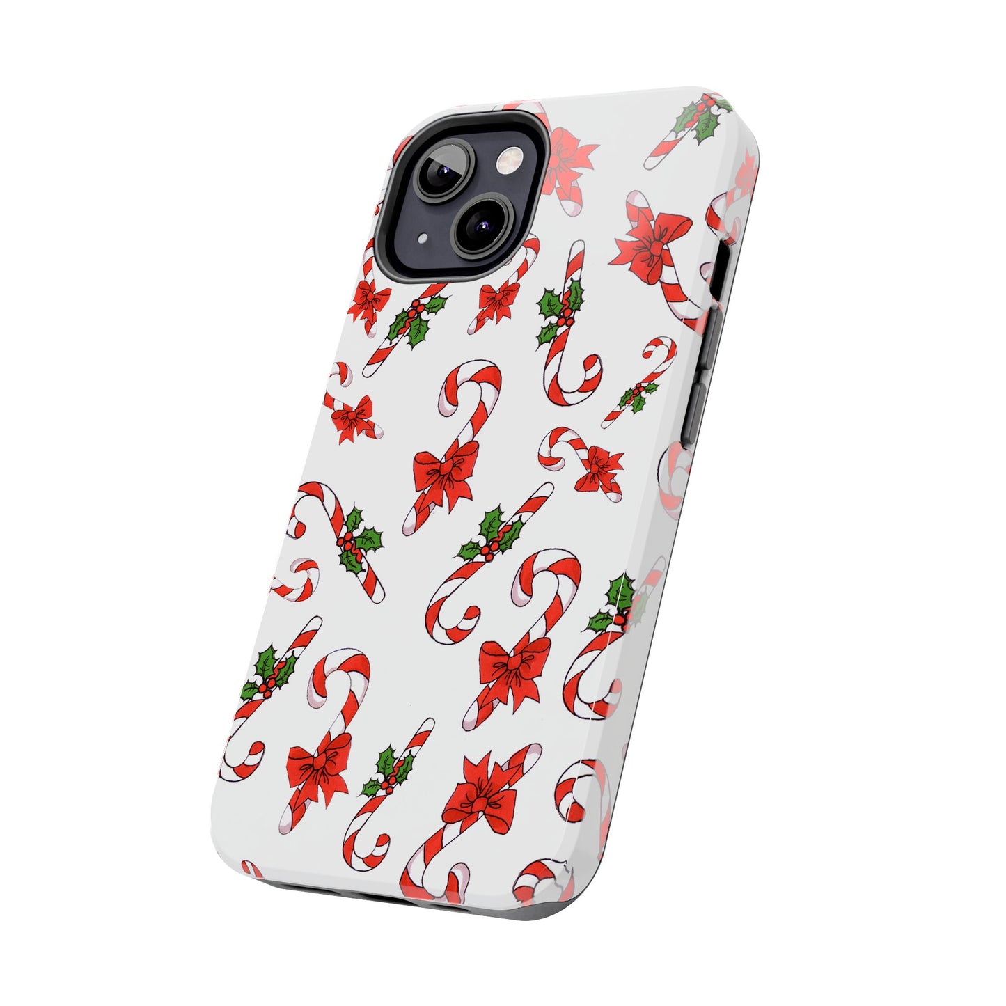 Candy Cane Crowd White Phone Case