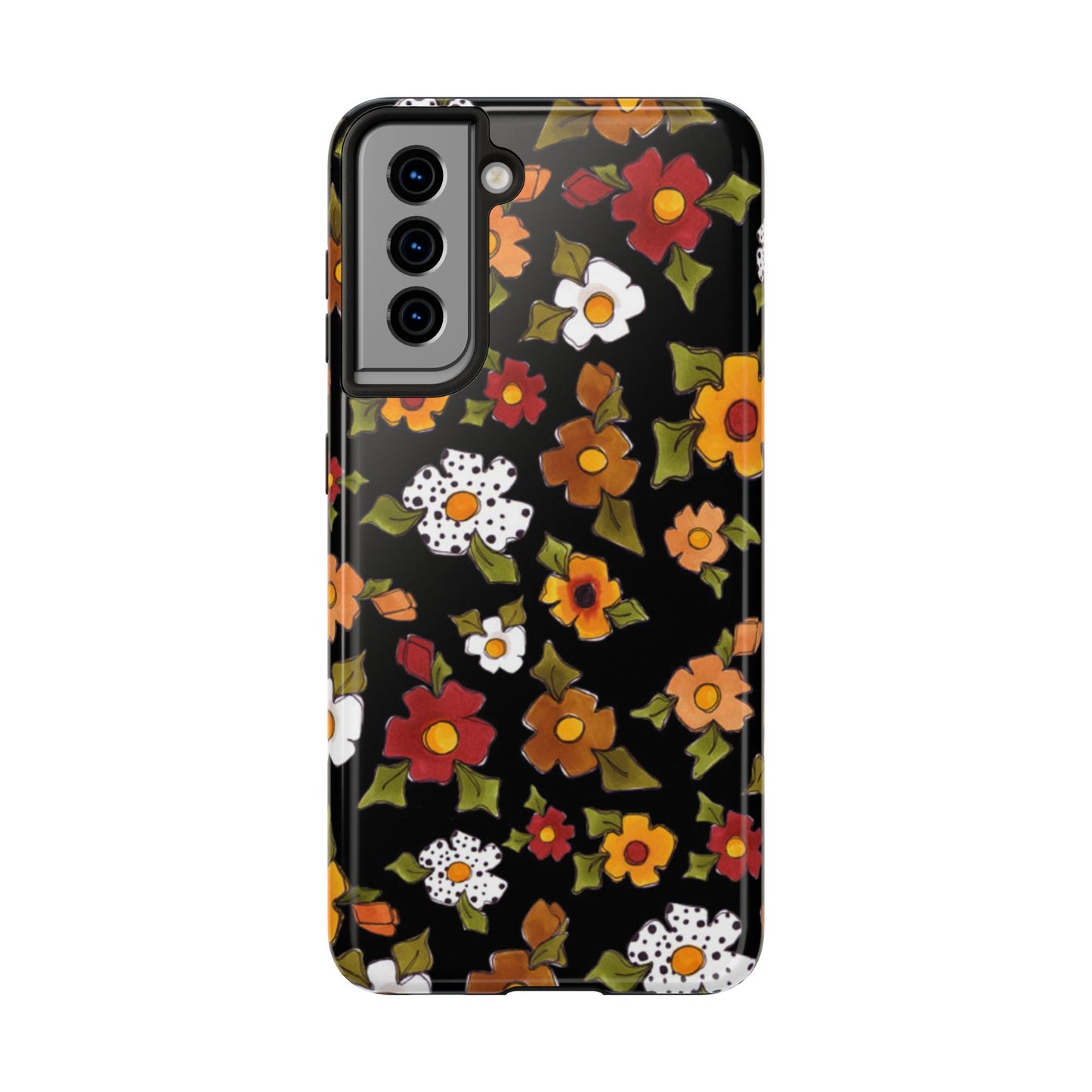 Spice Posie Black Phone Case