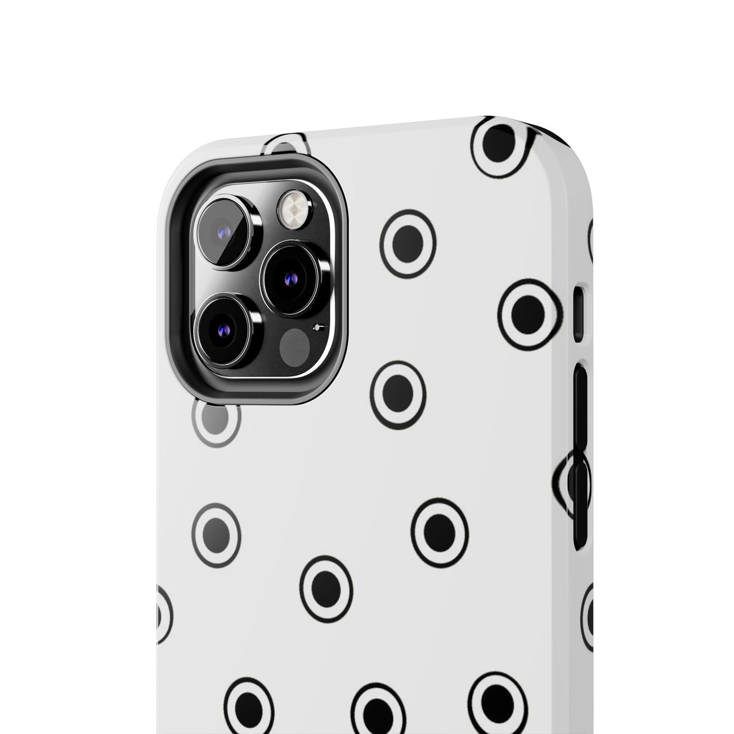 CD Dots White / Black Phone Case