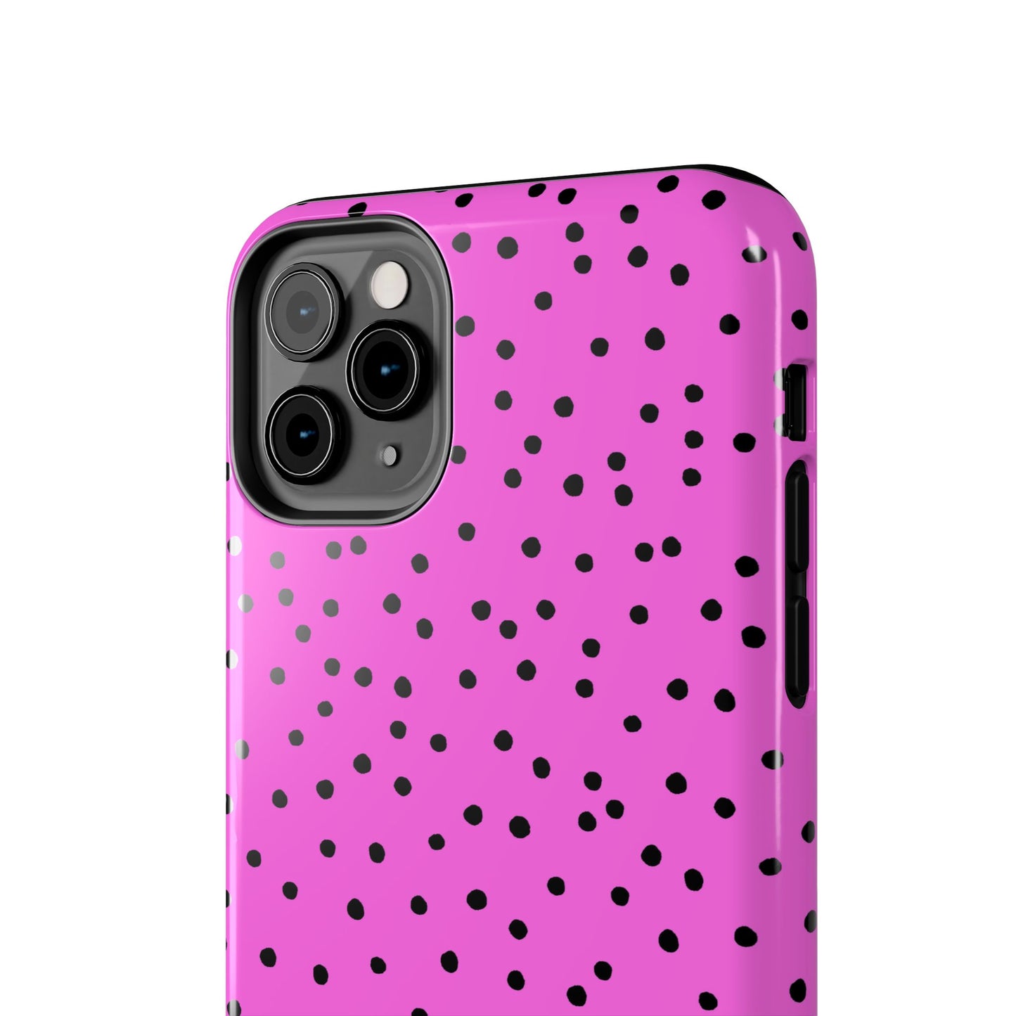 Dinky Dots Hot Pink / Black Phone Case