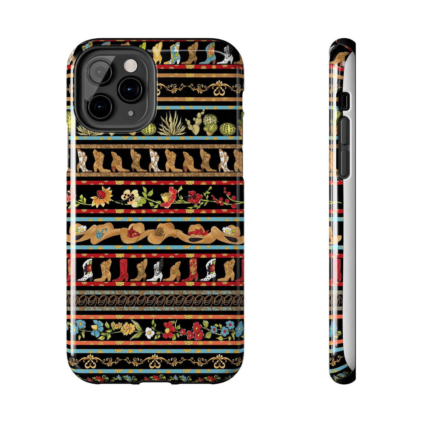 Whoa Borders Black Phone Case