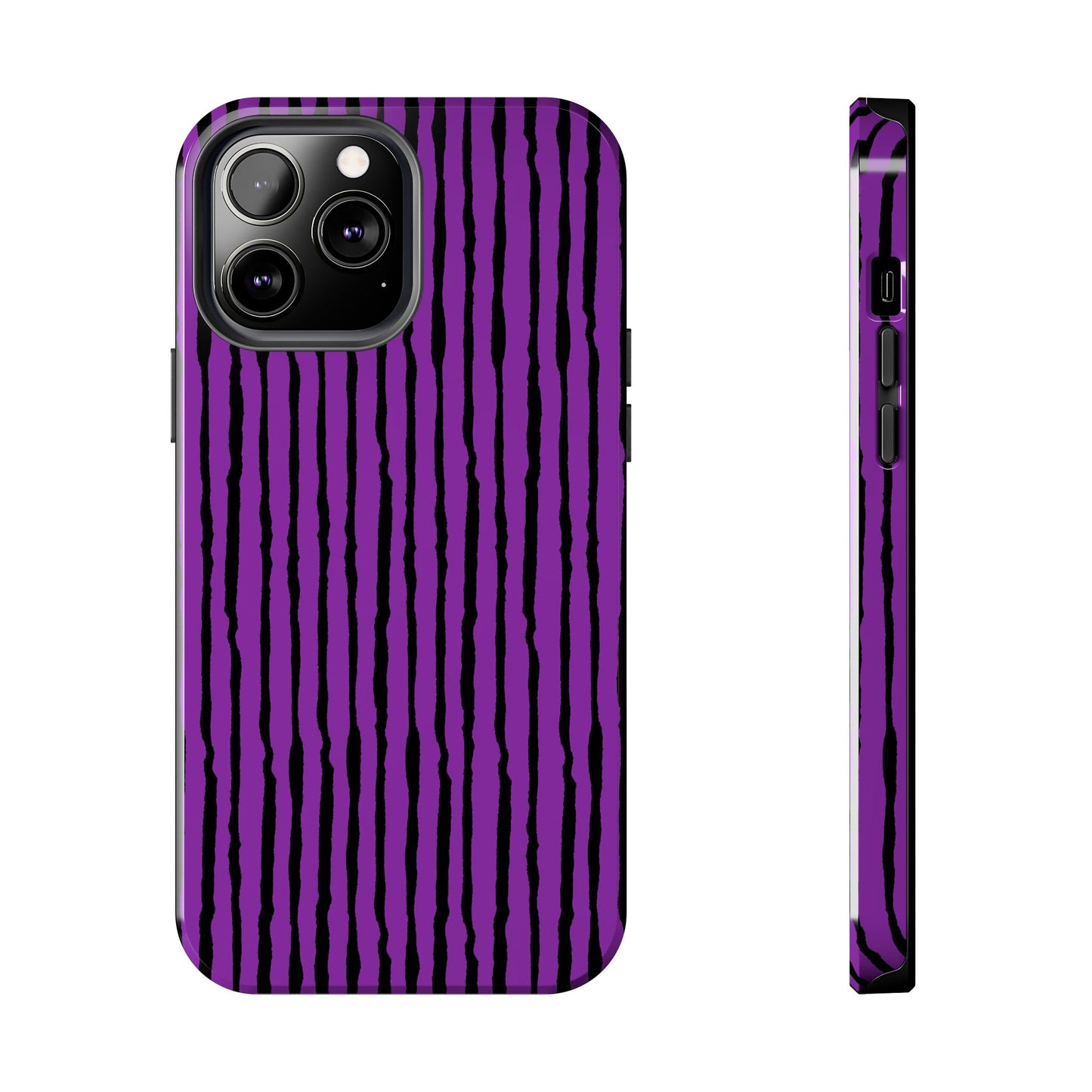 Sorta Stripe Purple / Black Phone Case