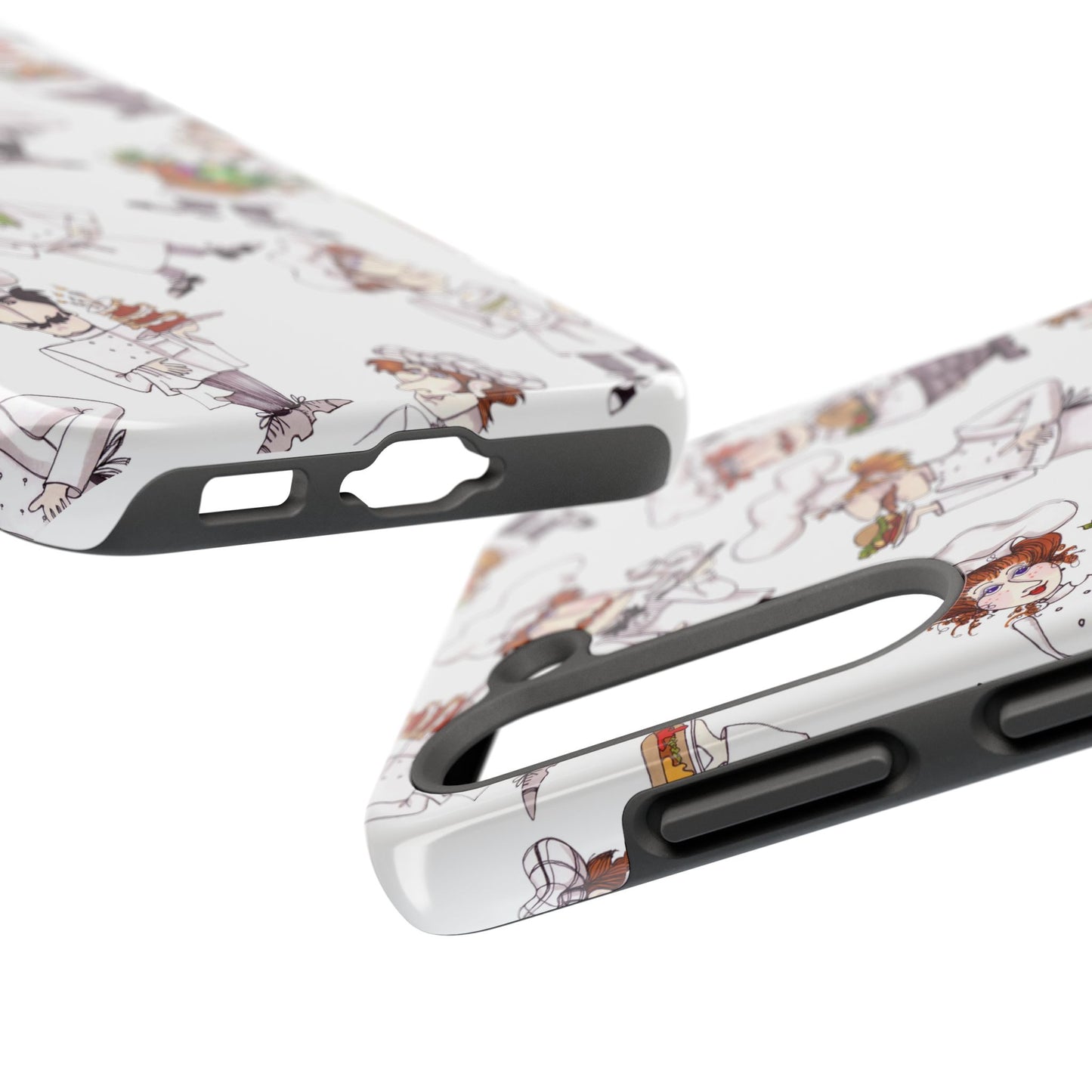 Tossed Chefs White Phone Case
