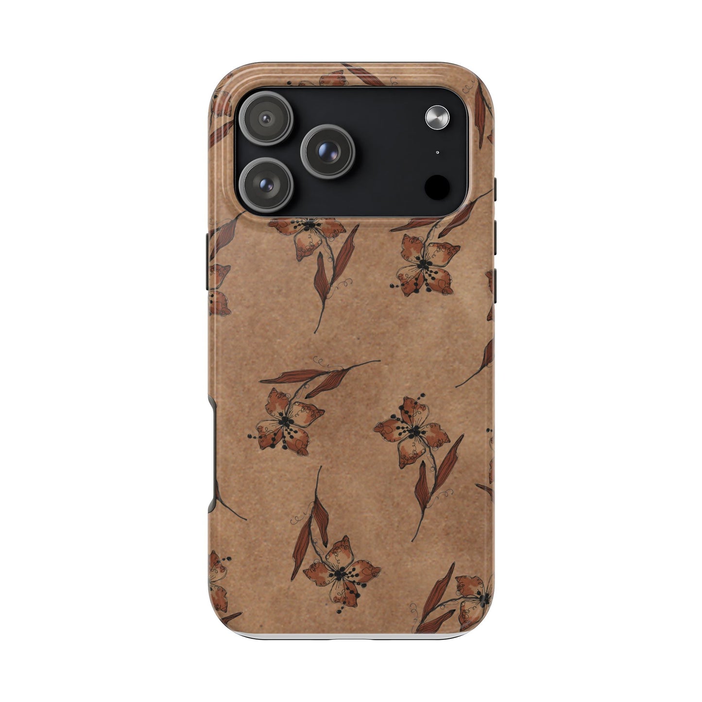 Brown Buds Phone Case