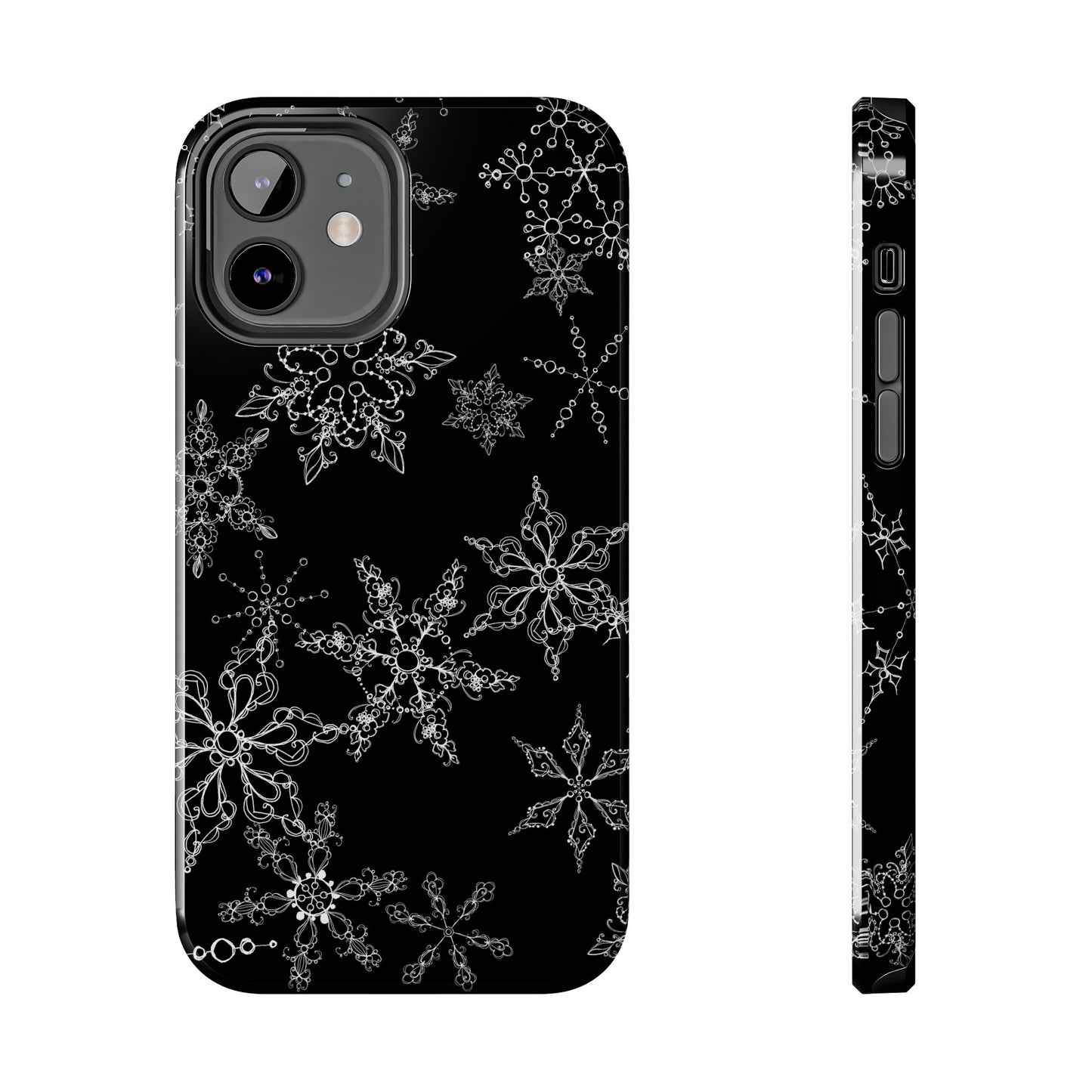 Random Flakes Black Phone Case