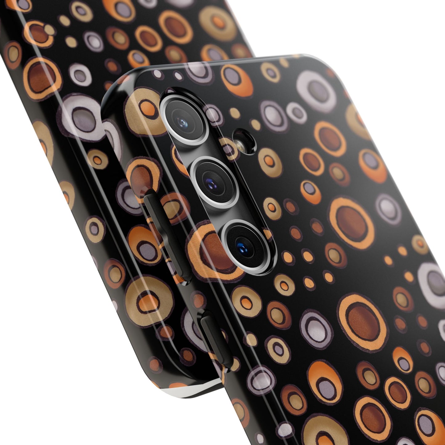 Doggy Dots Black Phone Case