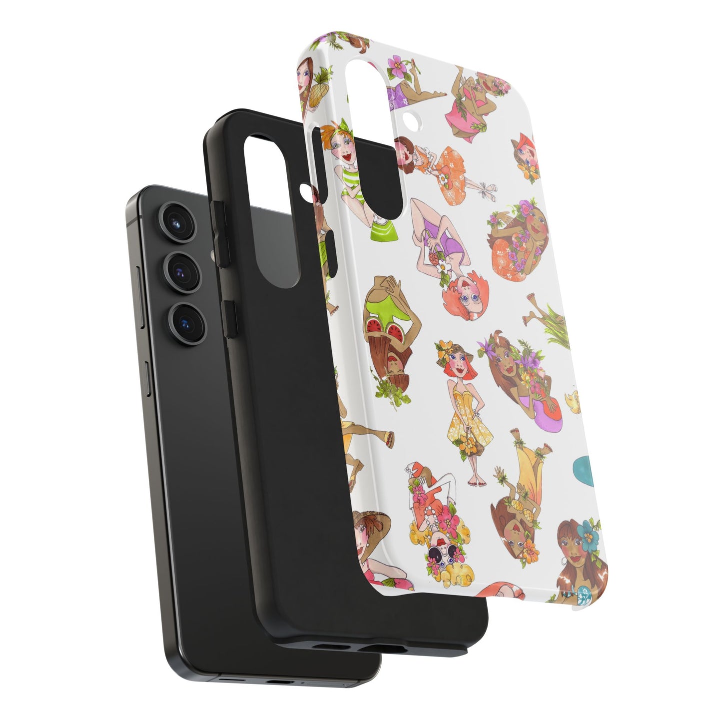 Island Toss White Phone Case