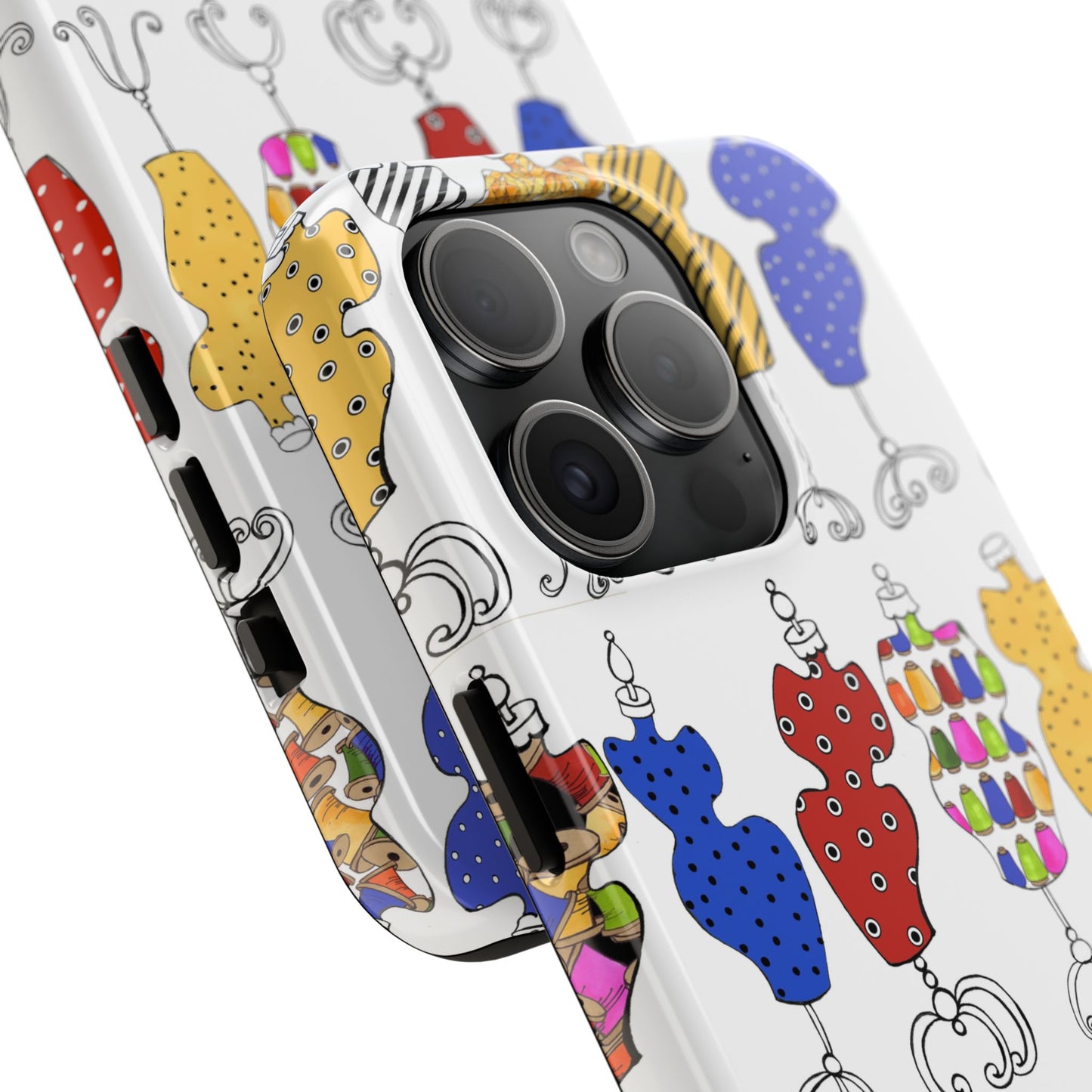 Go Figure White / Multi Phone Case