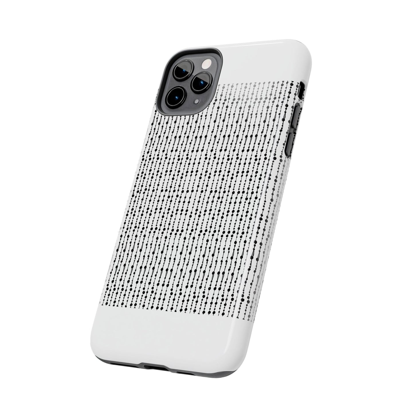 Beaded Curtain White / Black Phone Case