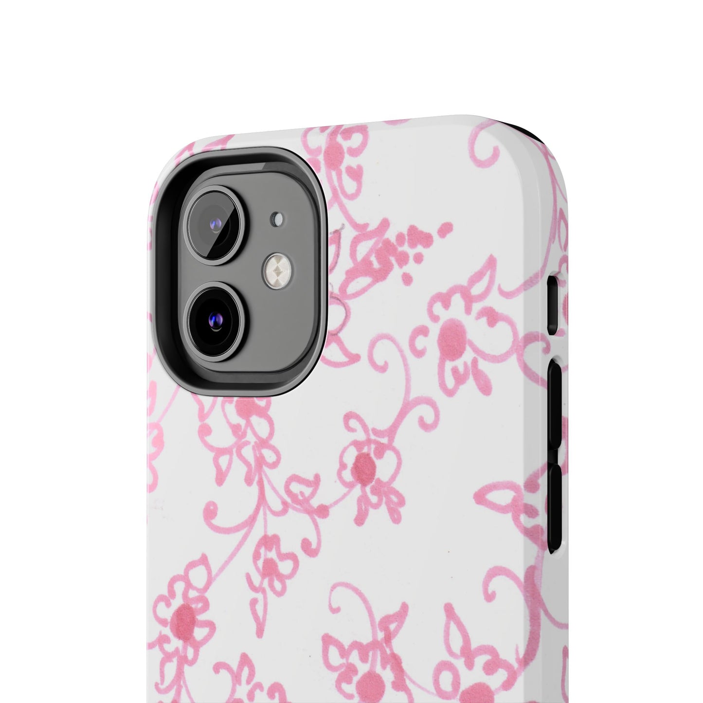 Juliette Ladies White / Pink Flowers Phone Case