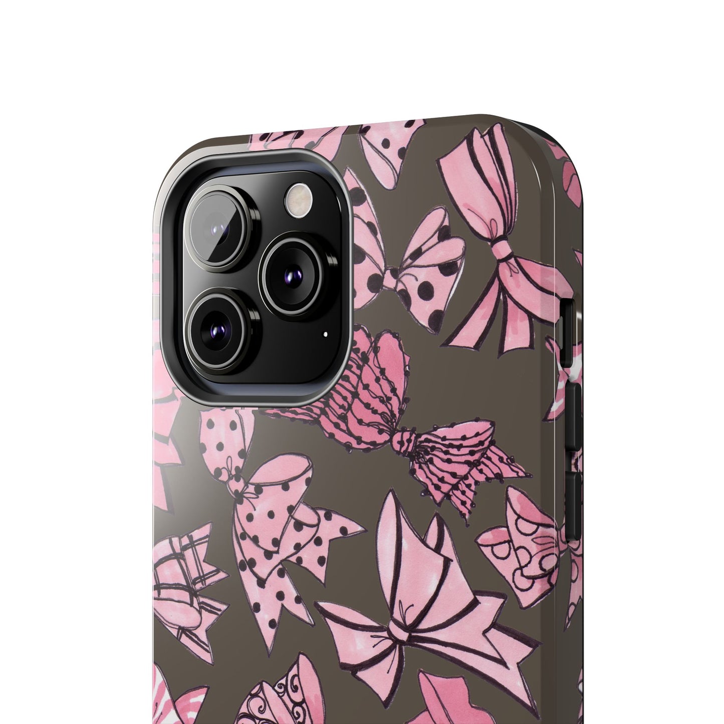 Blushing Bows Mocha Phone Case