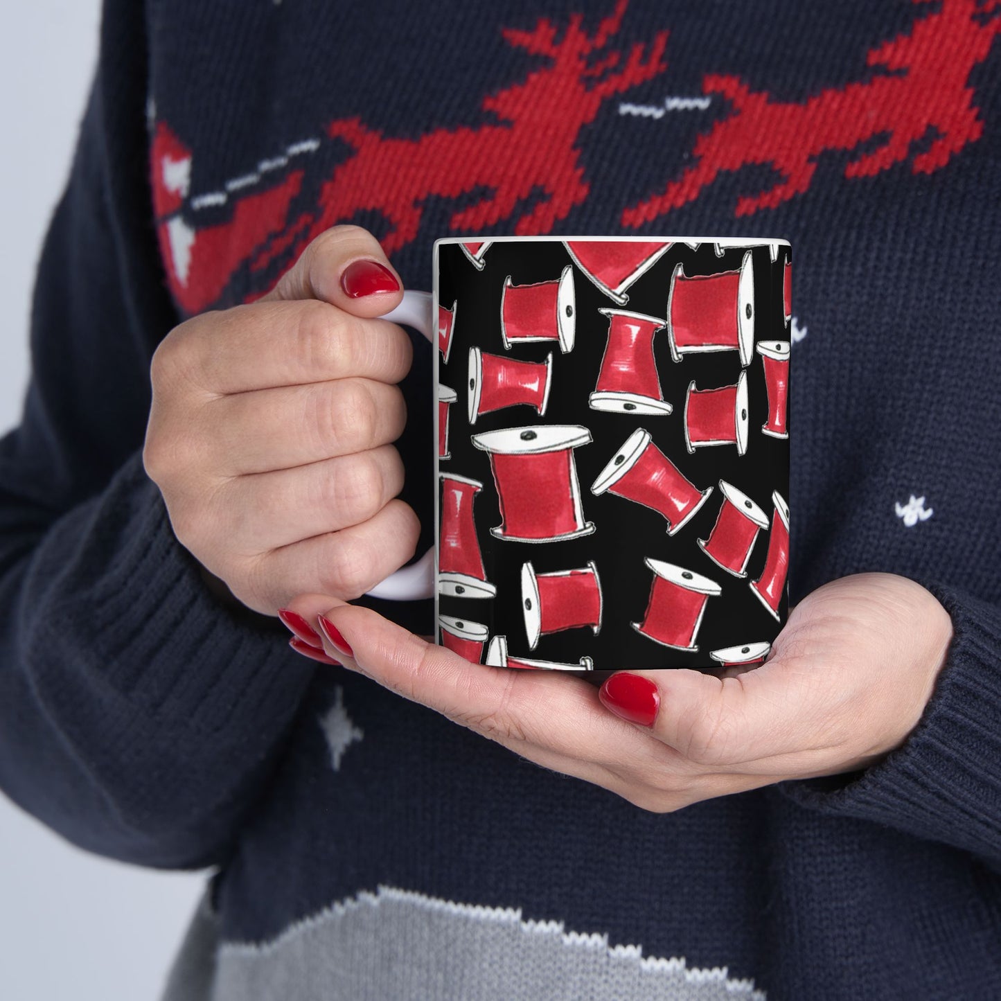 Red Thread Black Cup