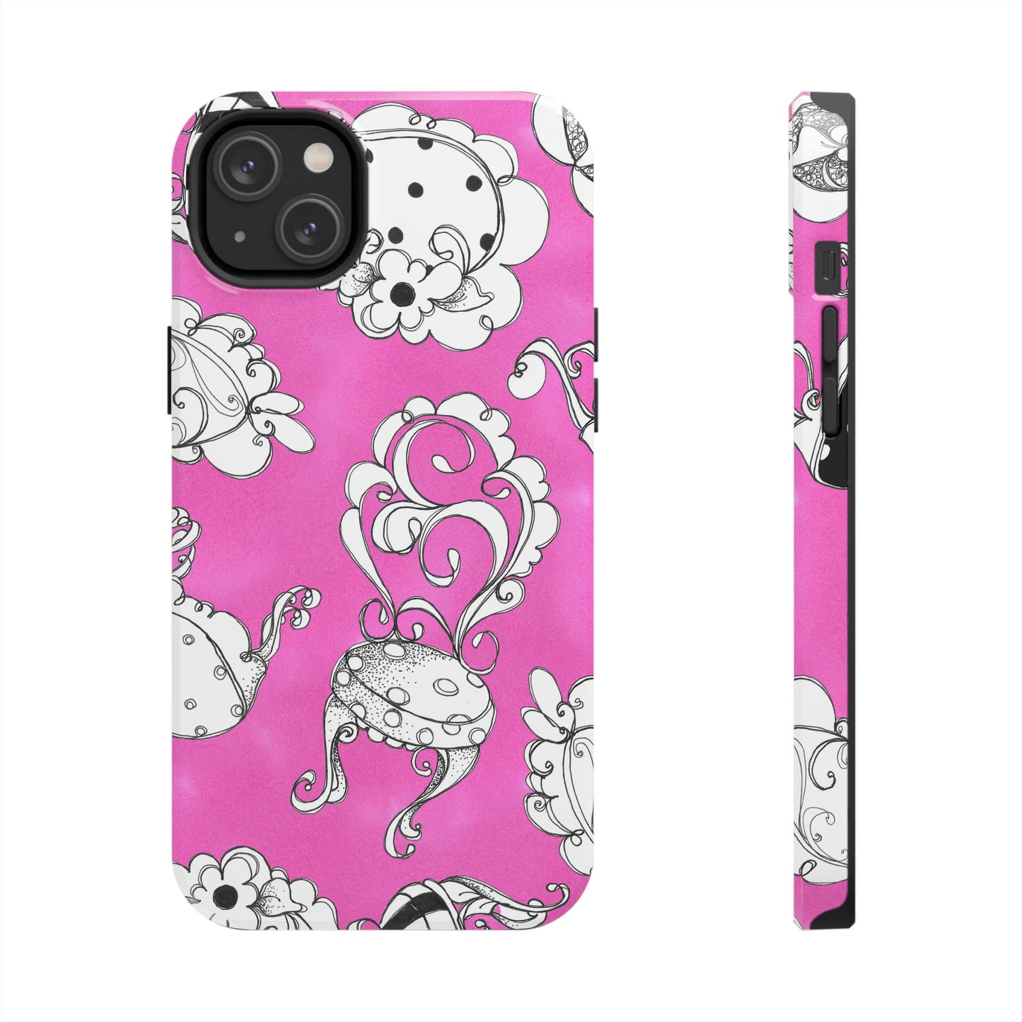 Bistro Chairs Pink Phone Case
