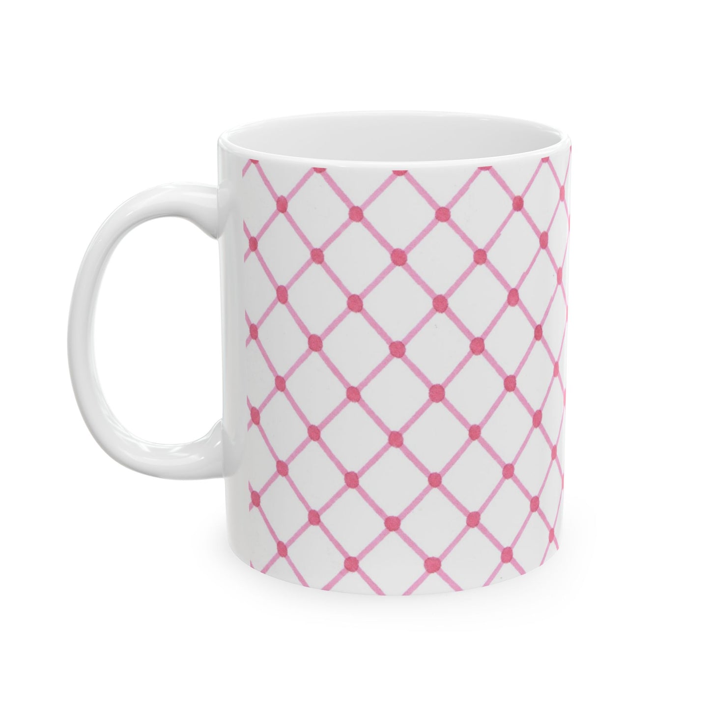 Cyclone Fence White / Pink Cup