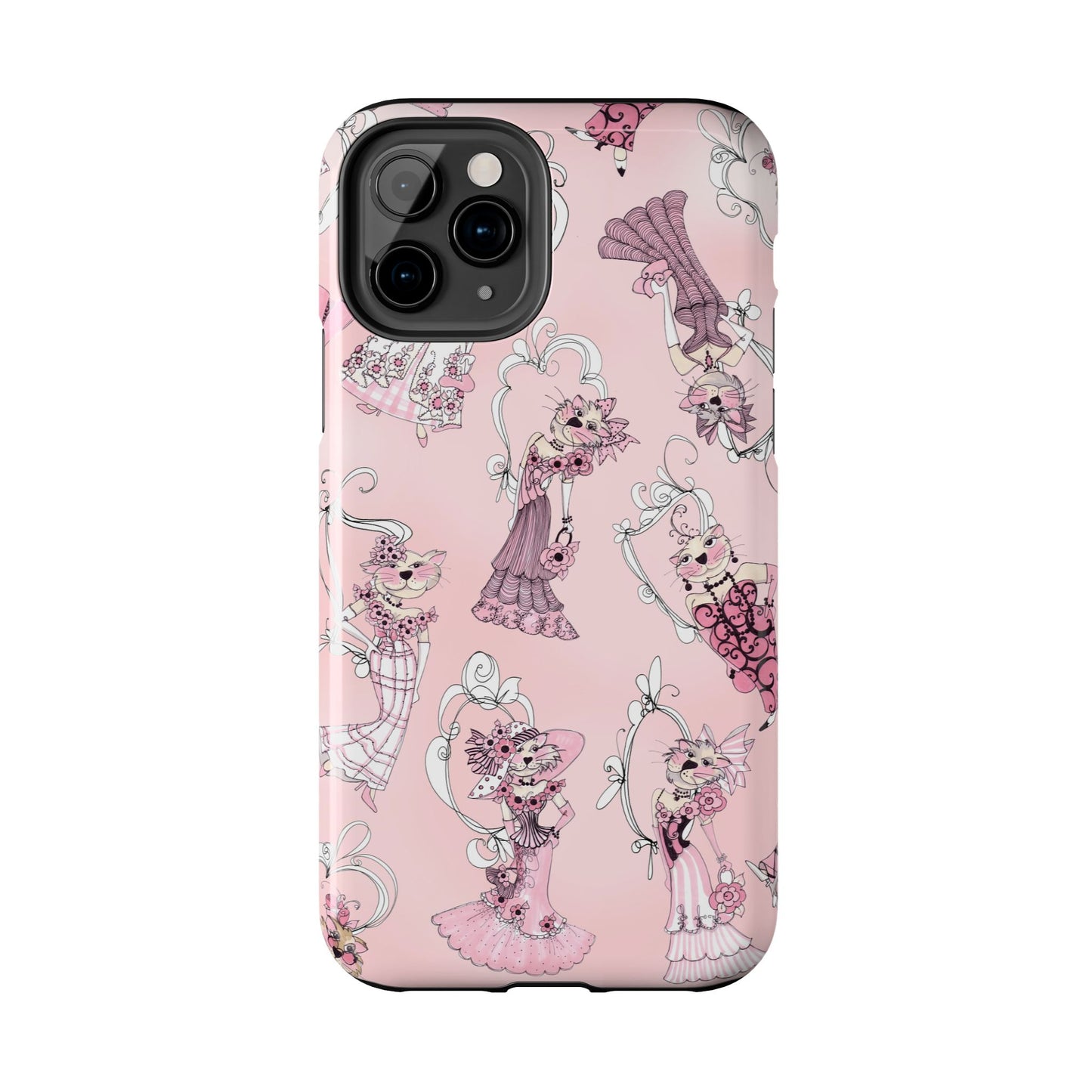 Lady Cats Tossed Phone Case