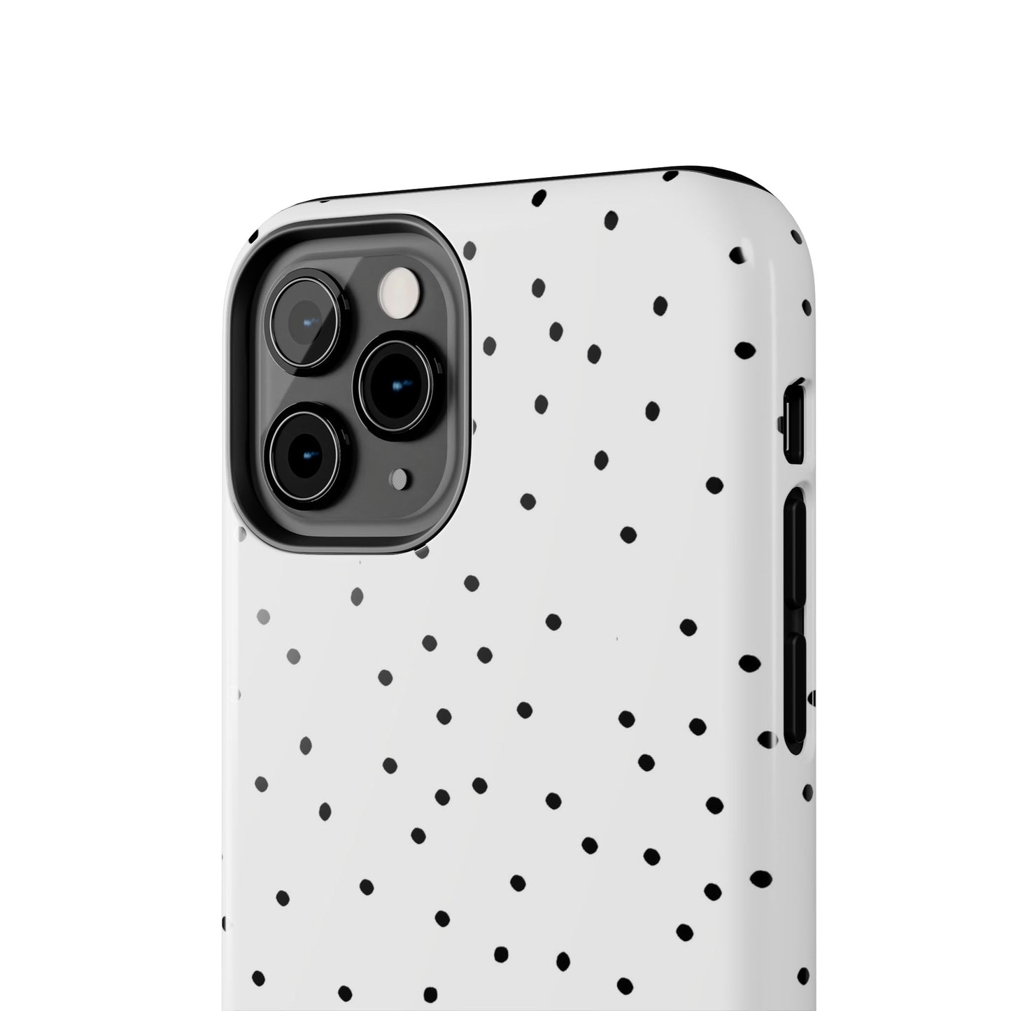Space Dots White / Black Phone Case