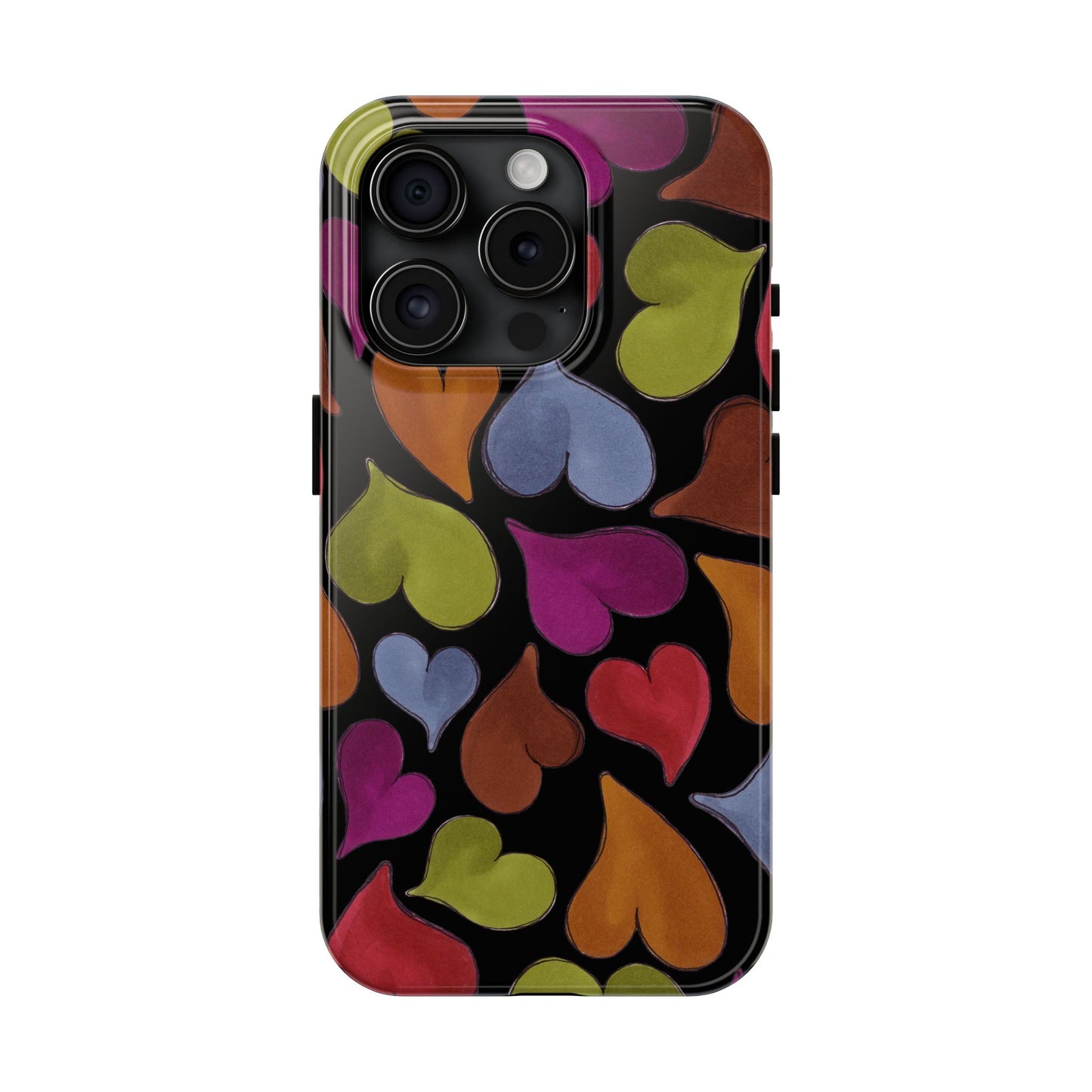 Big Hearted Black Phone Case
