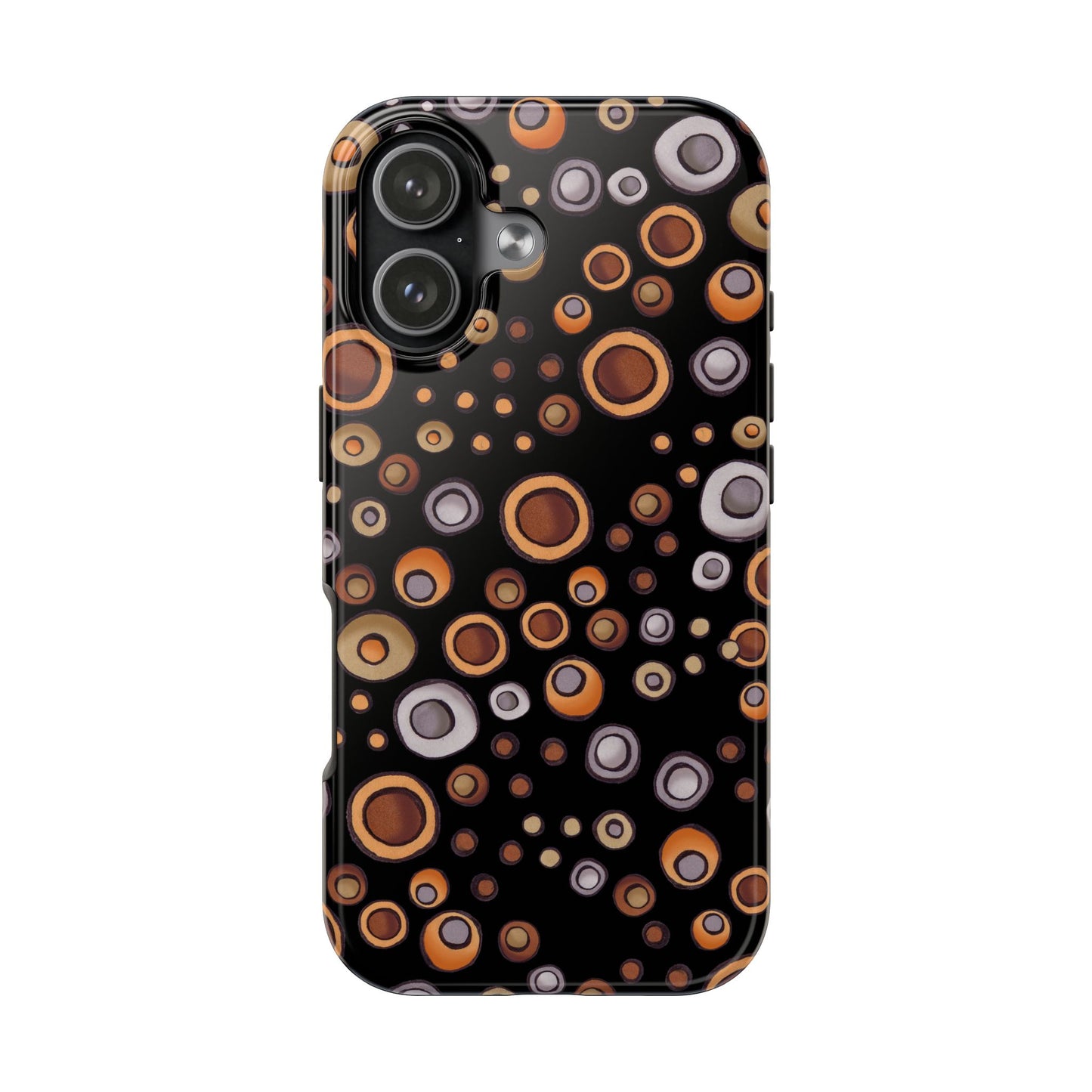 Doggy Dots Black Phone Case