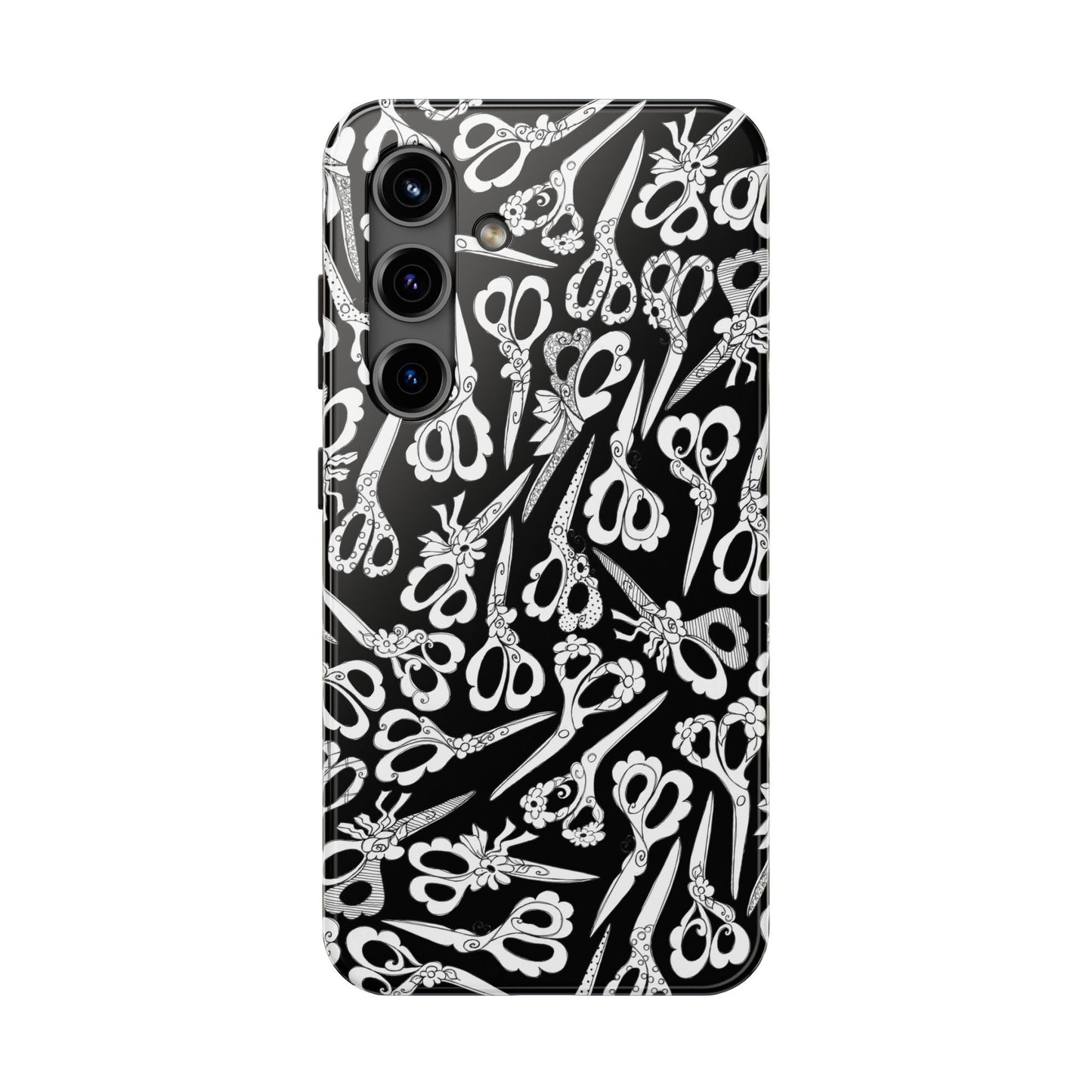 Scissor Blizzard Black Phone Case