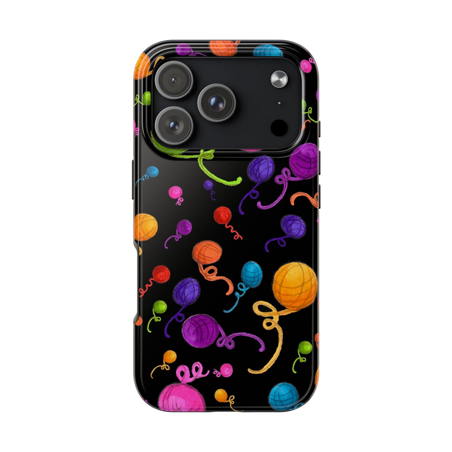 Yarniverse Black Phone Case